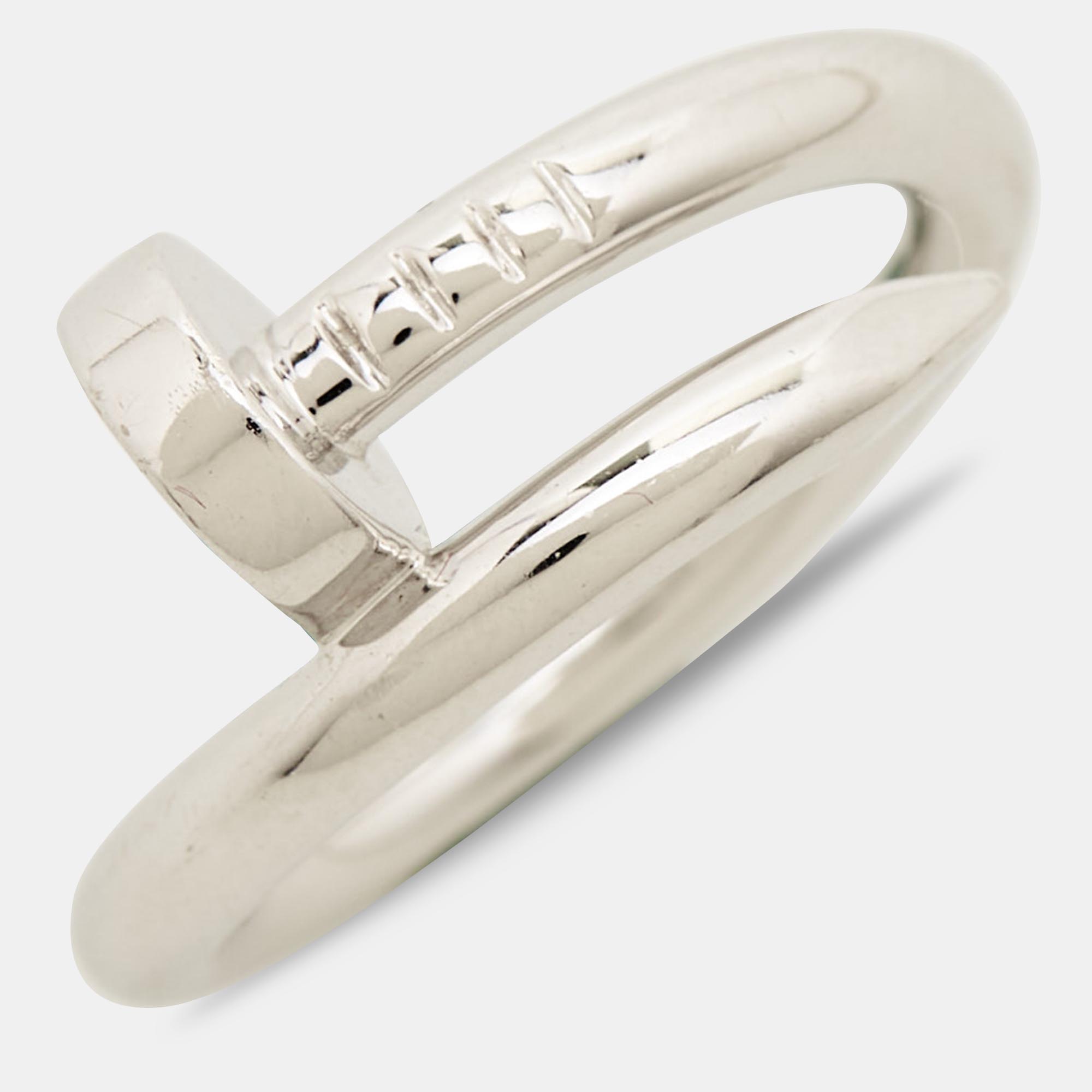 

Cartier Juste un Clou 18K White Gold Ring Size