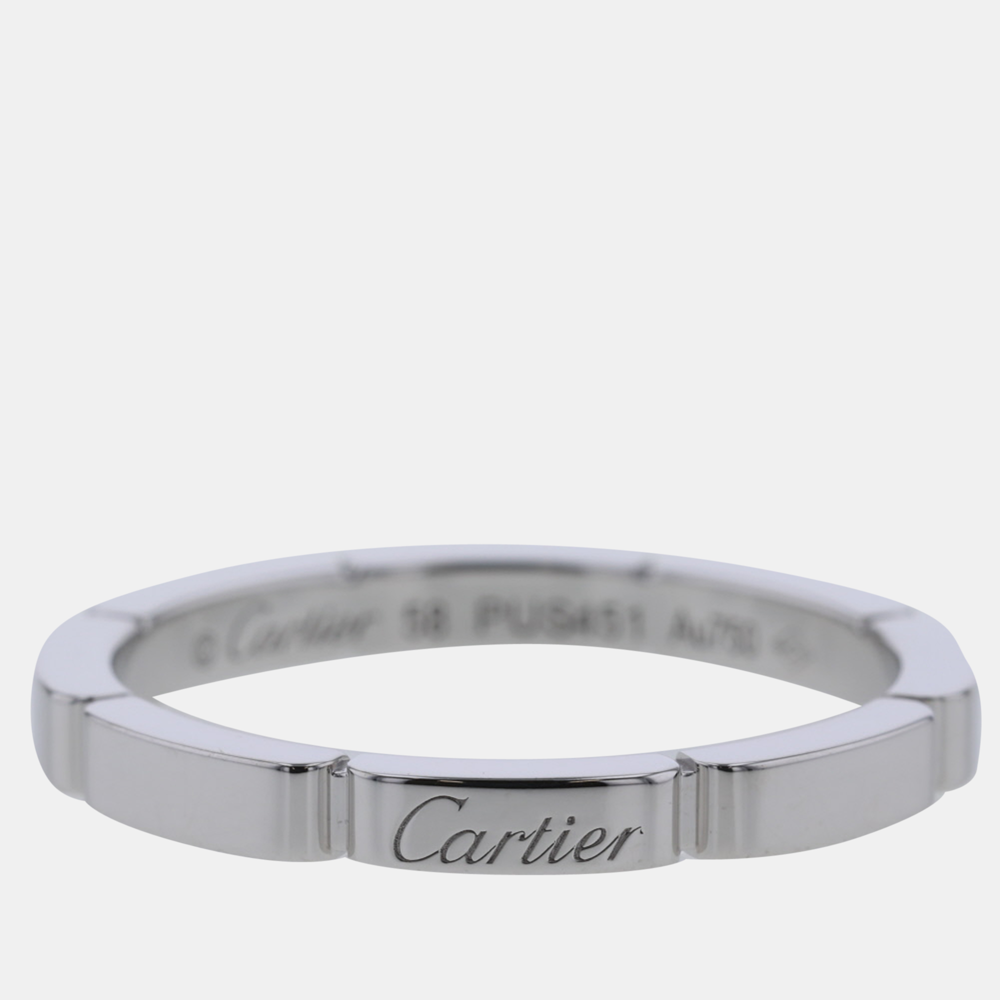 

Cartier Maillon Panthere Silver Ring EU 58
