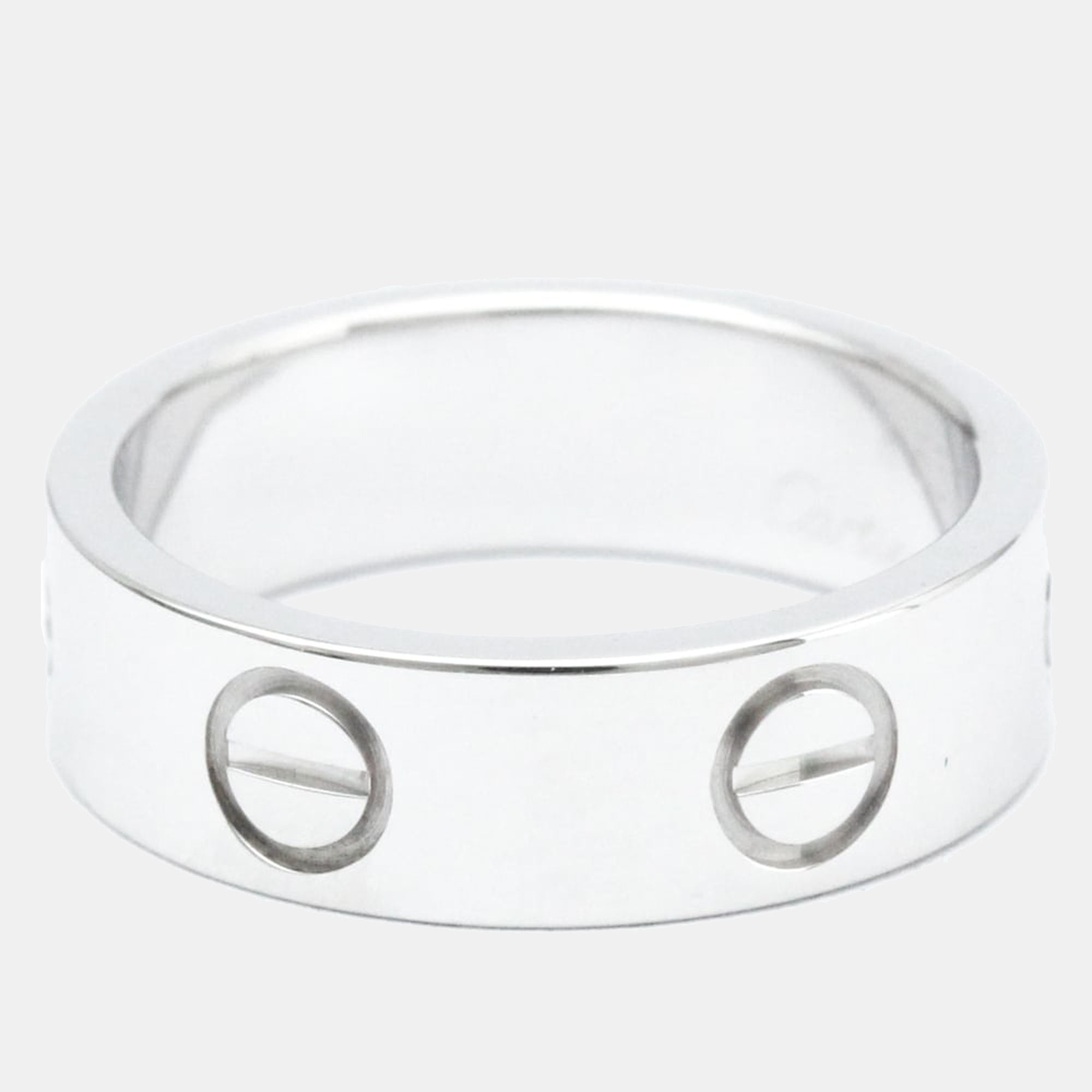 

Cartier Vintage Love 18K White Gold Ring EU 50