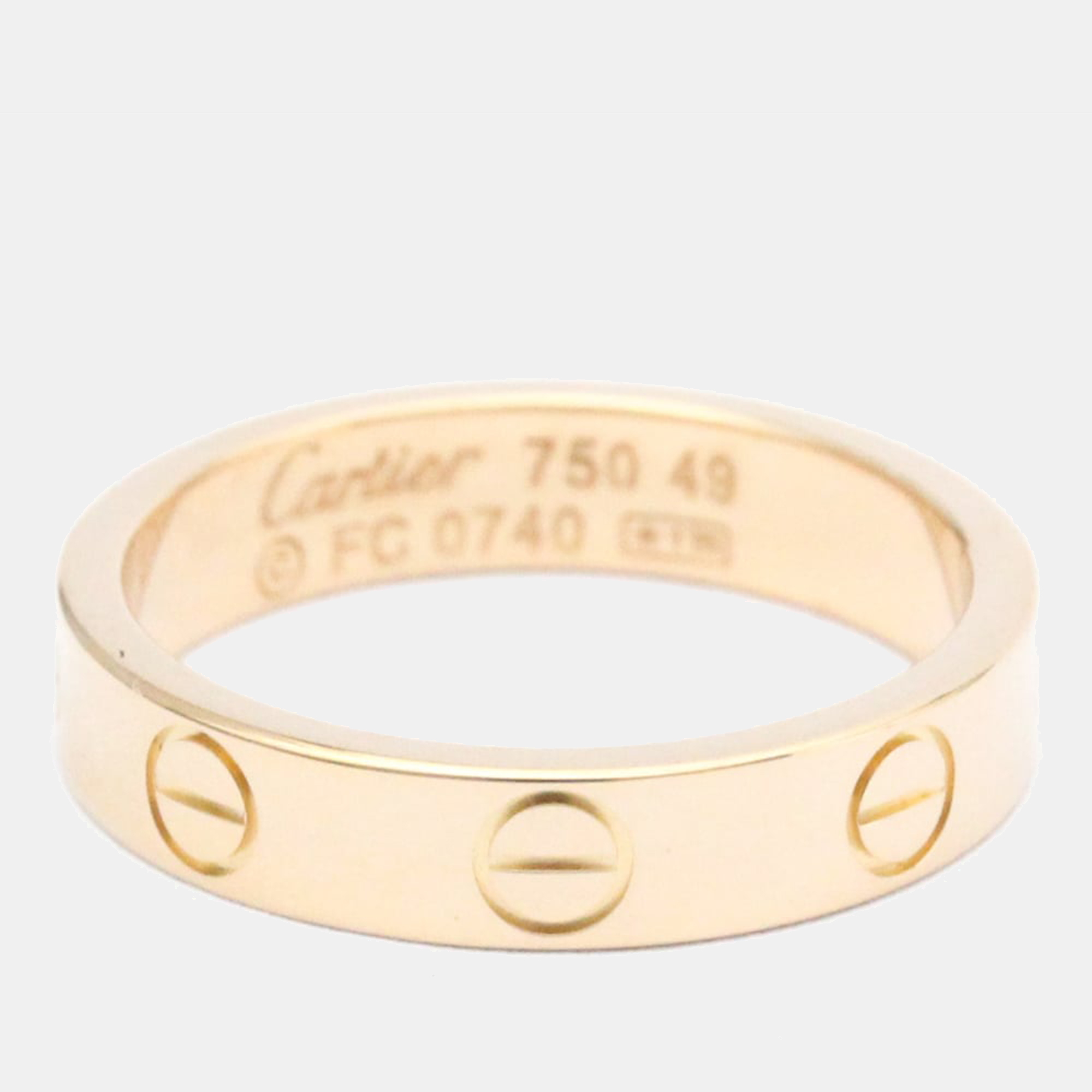 

Cartier Love 18K Rose Gold Ring EU 49