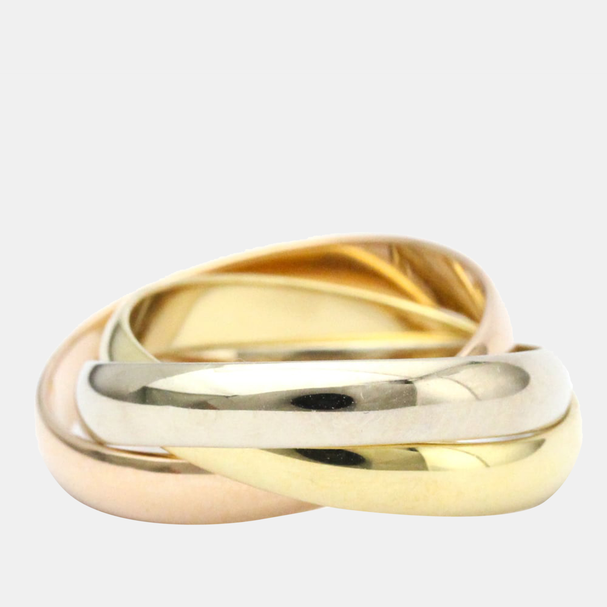 

Cartier Les Must de Cartier 18K Yellow Rose and White Gold Ring EU 52
