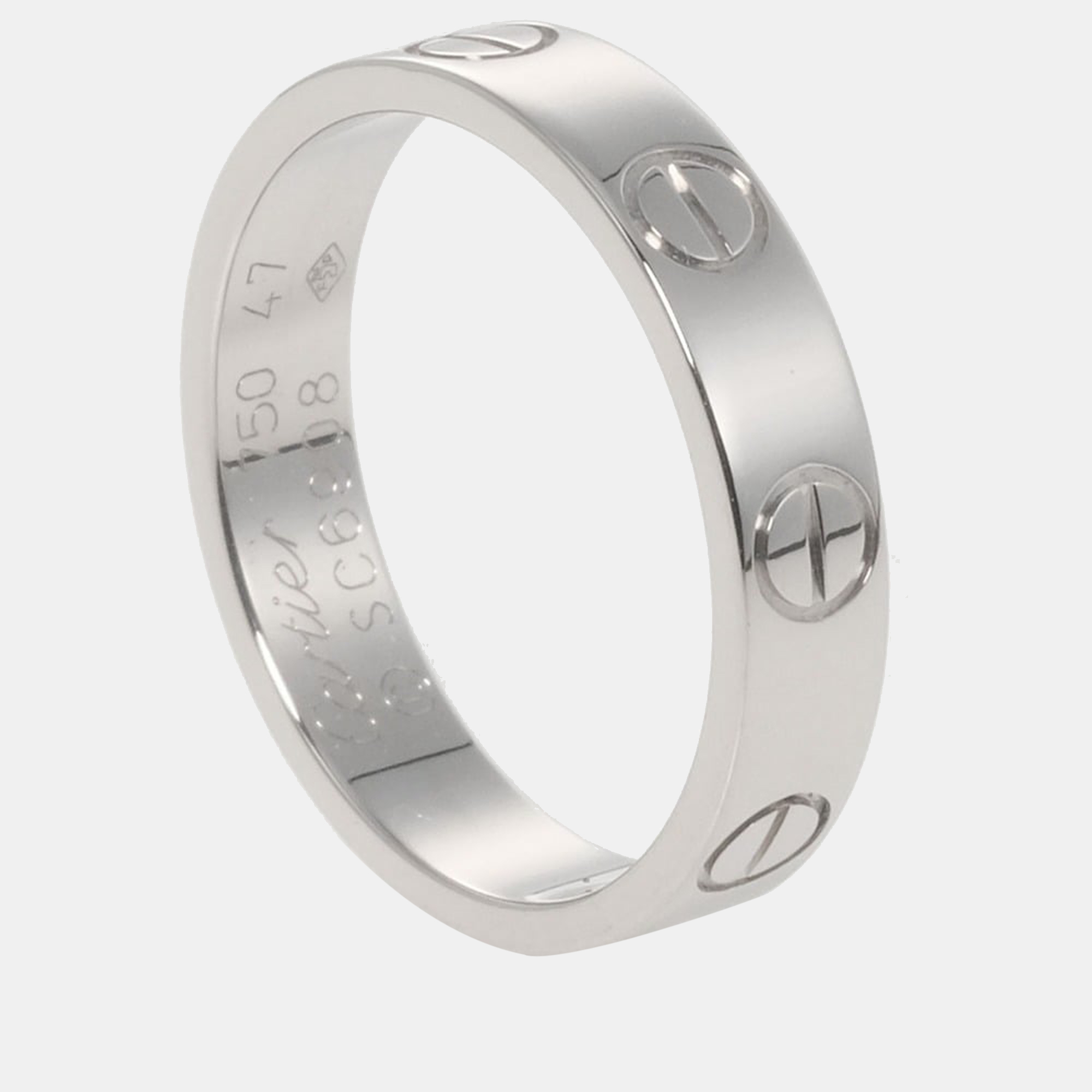 

Cartier Love 18K White Gold Ring EU 47