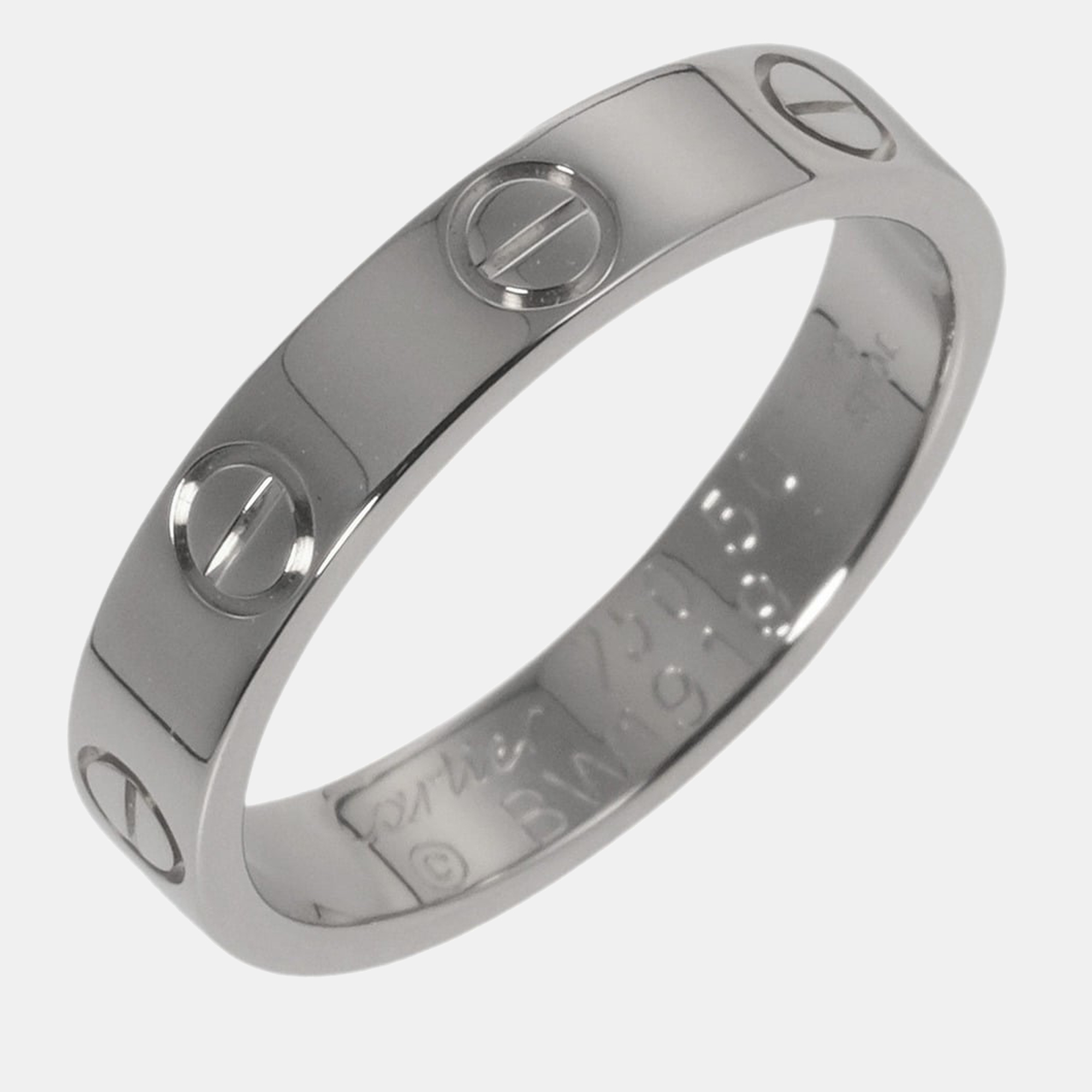 

Cartier Love 18K White Gold Ring EU 50