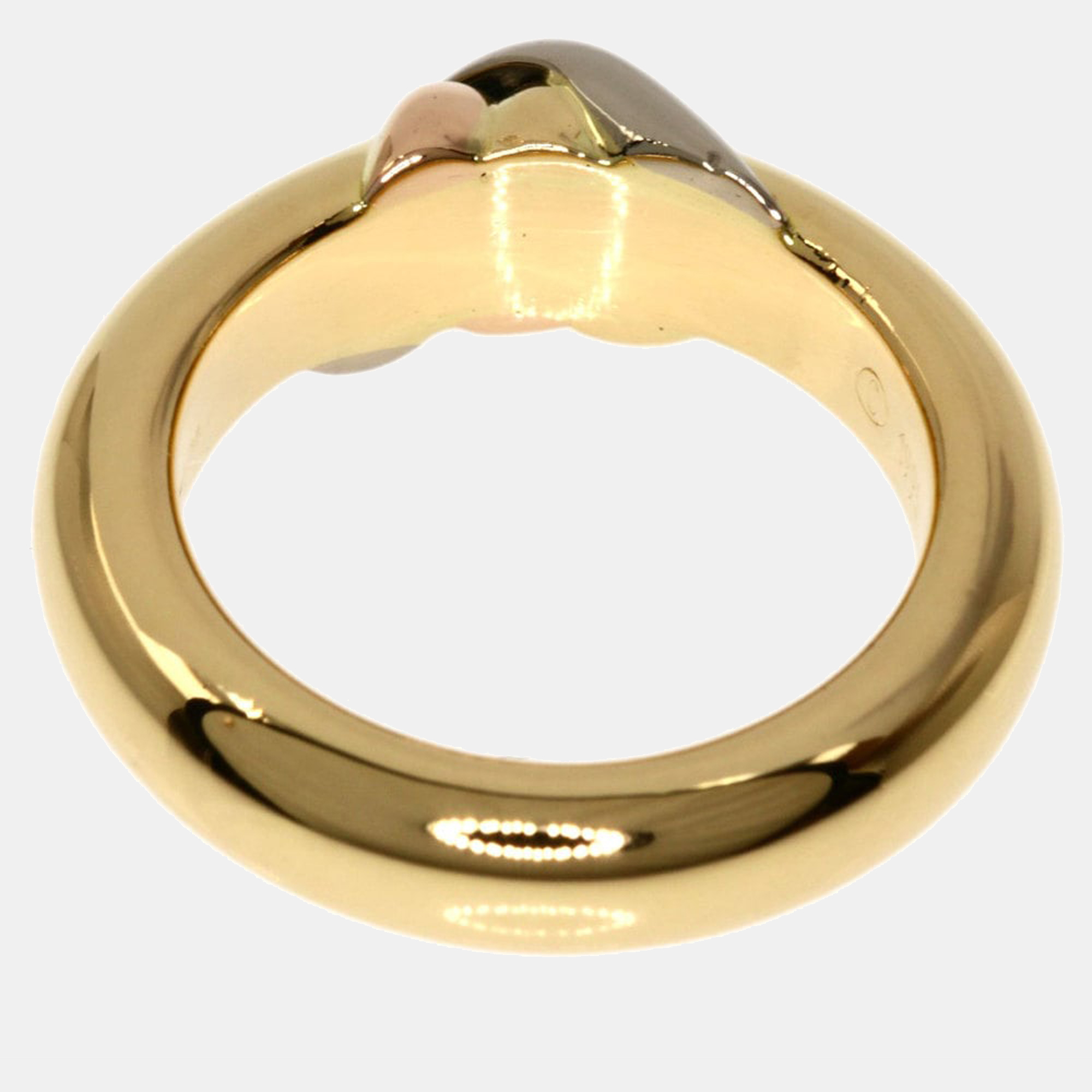 

Cartier Vintage Trinity 18K Yellow Rose and White Gold Ring EU 49
