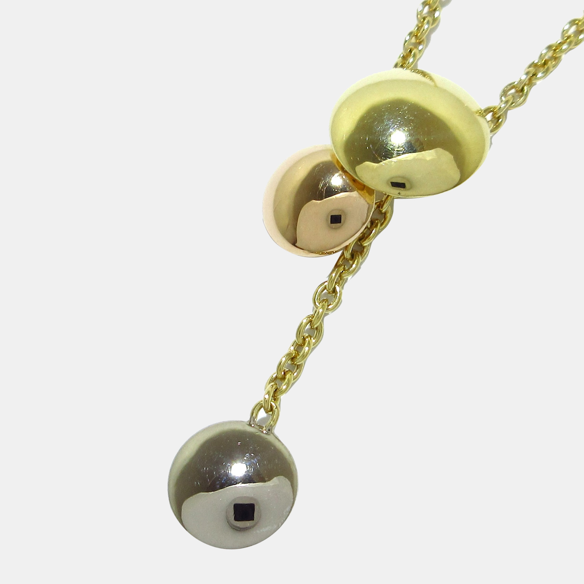 

Cartier Sweet Trinity 18K Yellow Rose and White Gold Necklace