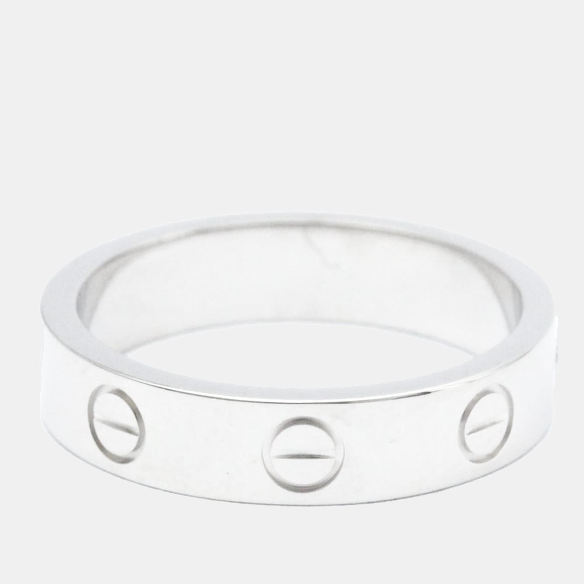 

Cartier Love 18K White Gold Diamond Ring EU 50
