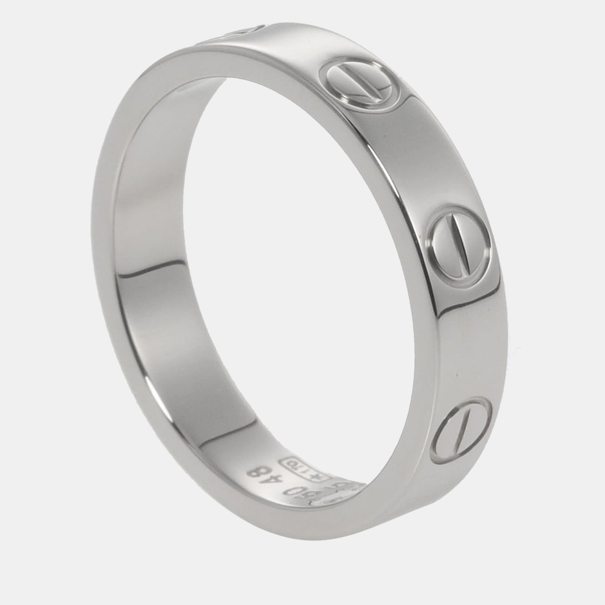 

Cartier Love 18K White Gold Ring EU 48