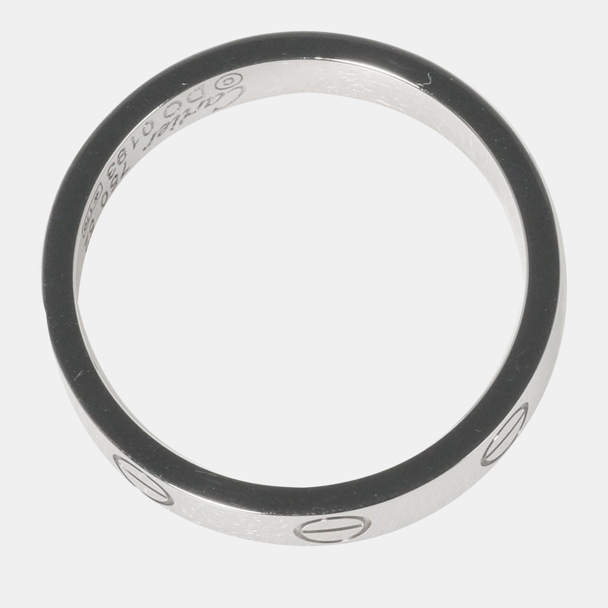 

Cartier Love 18K White Gold Ring EU 52