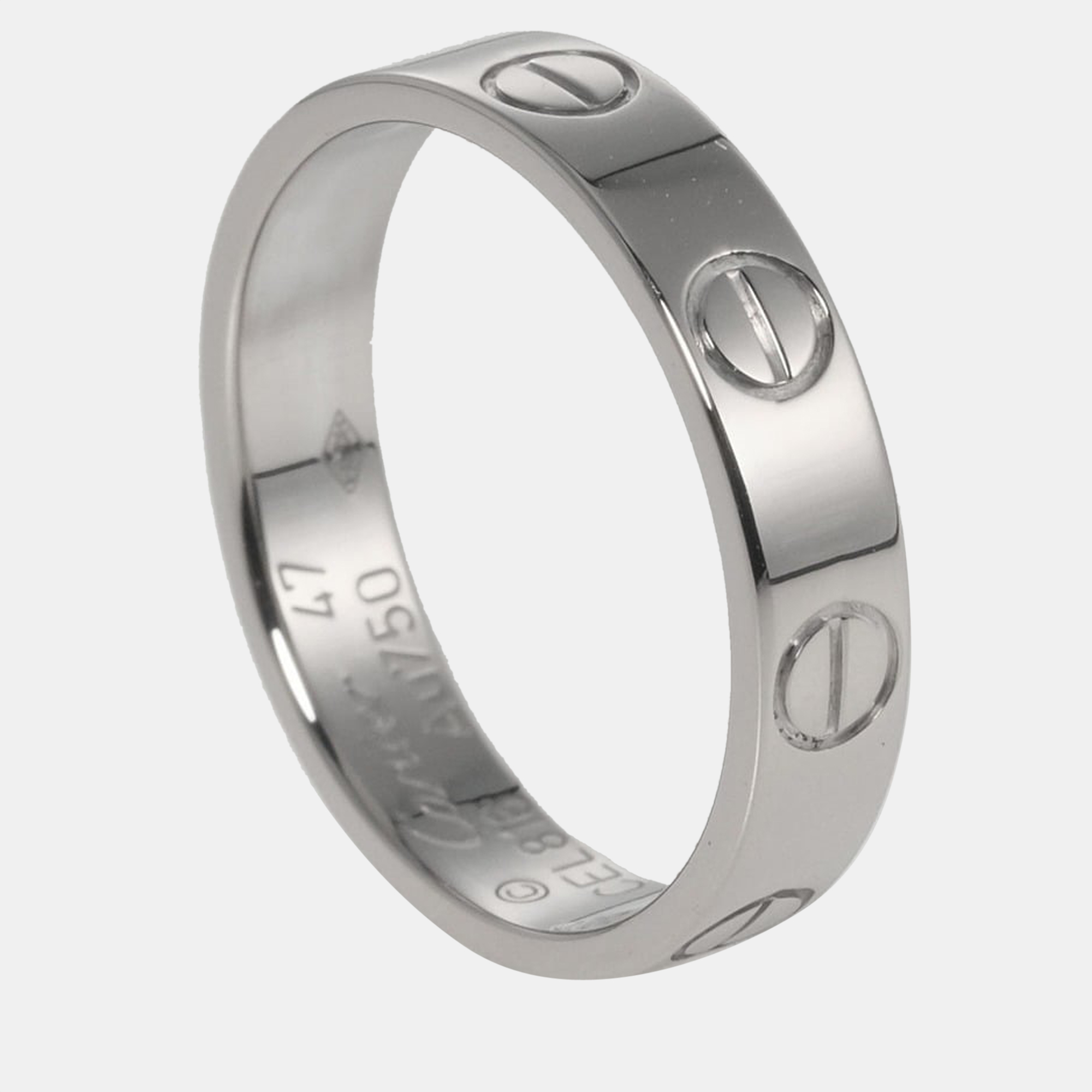 

Cartier Love 18K White Gold Ring EU 47