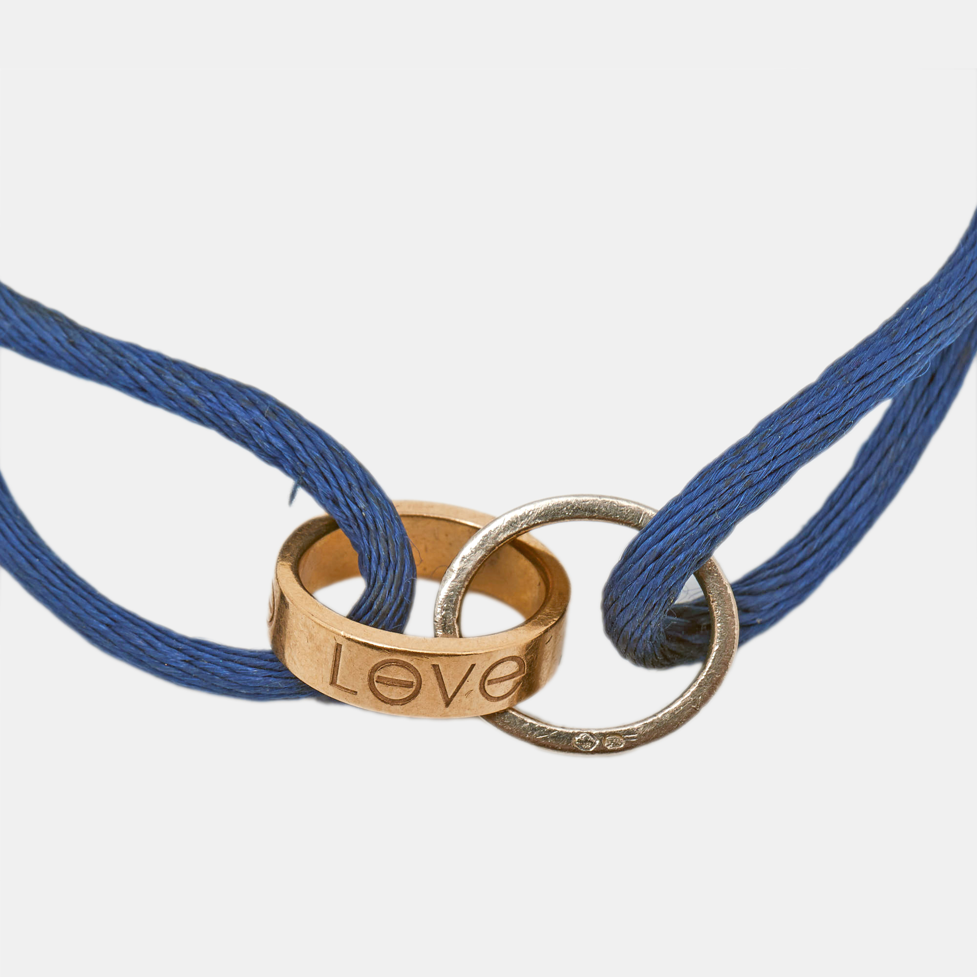 

Cartier Love 18k Two Tone Gold Adjustable Cord Bracelet