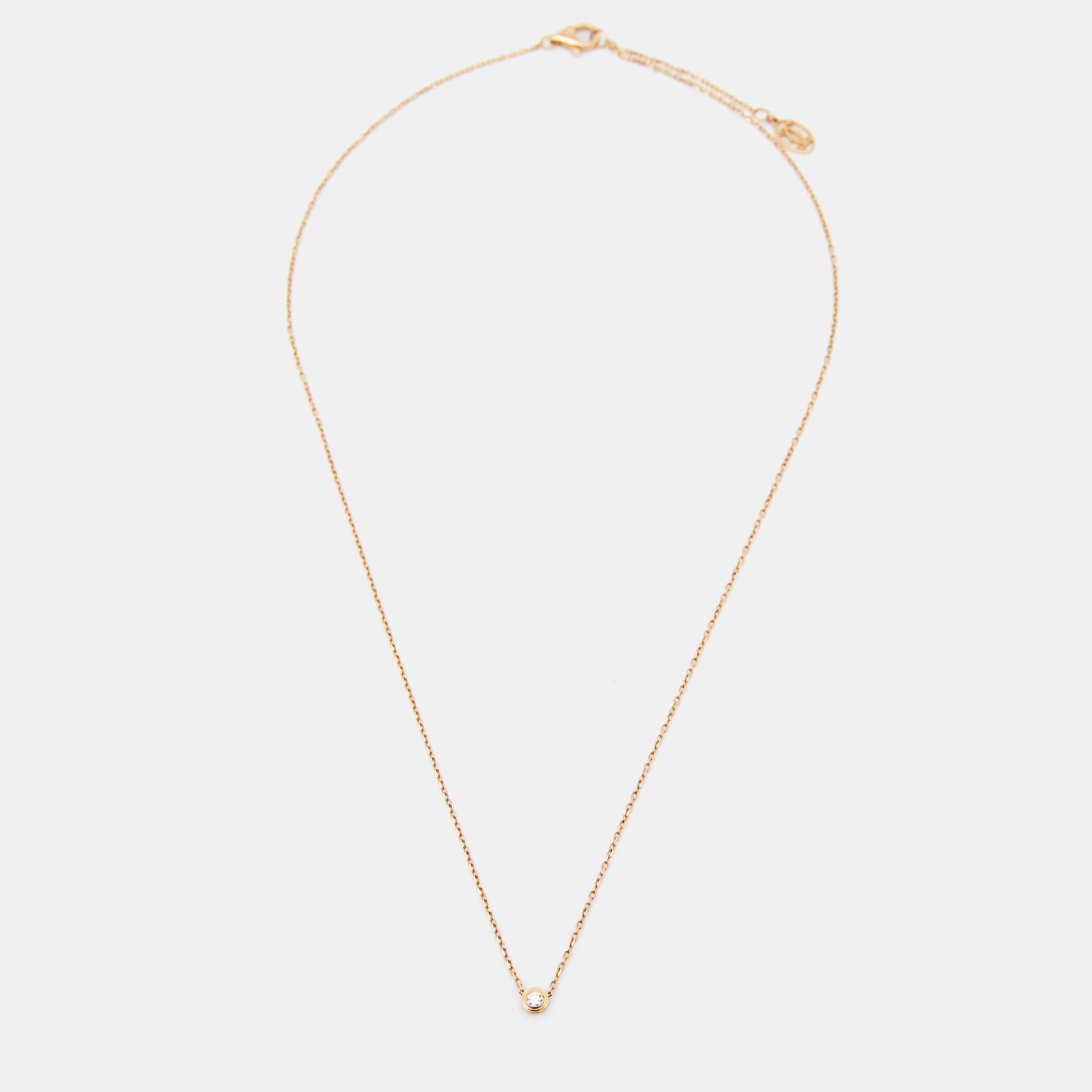 

Cartier D'Amour Diamond 18k Rose Gold  Model Necklace