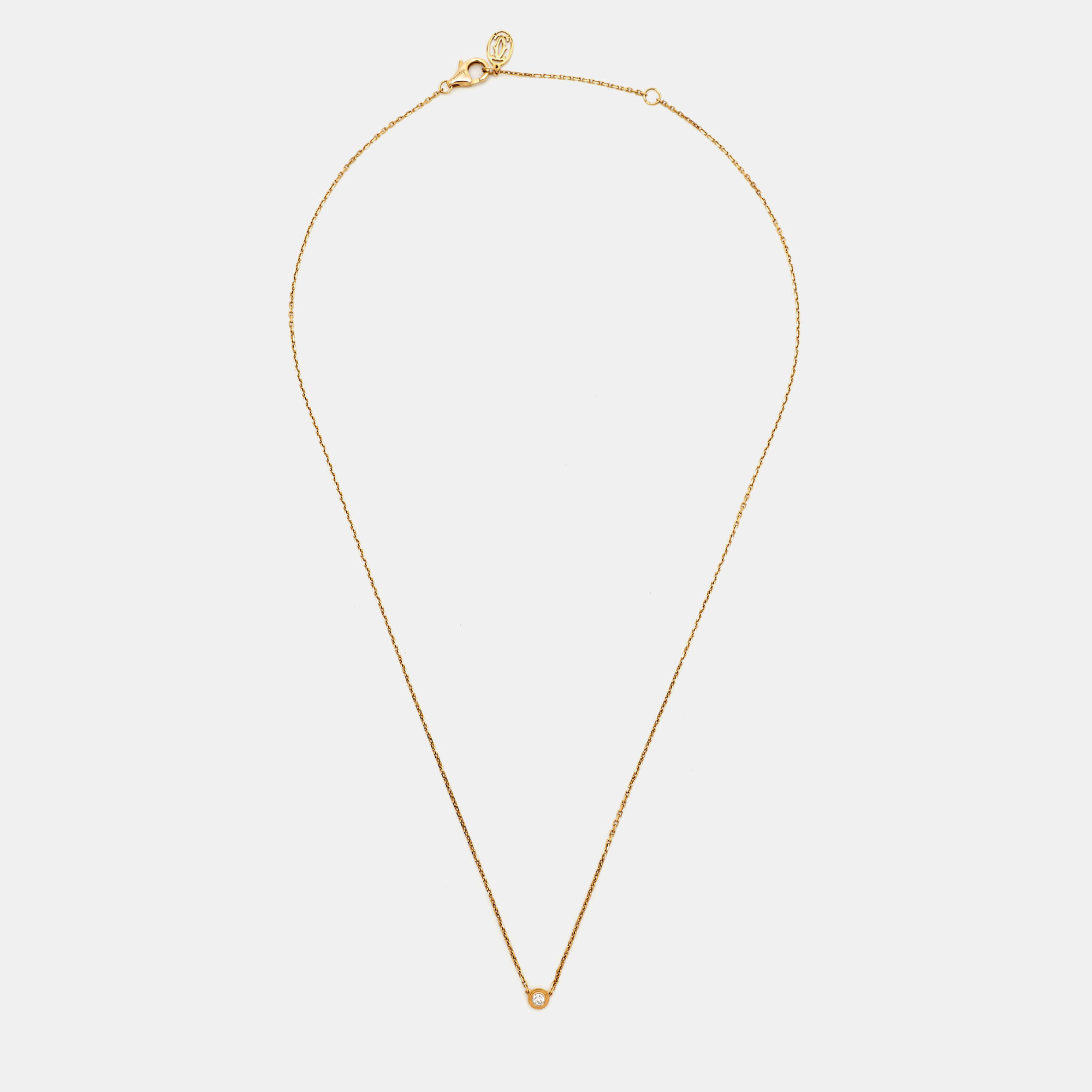

Cartier D'Amour Diamond 18k Rose Gold  Model Necklace