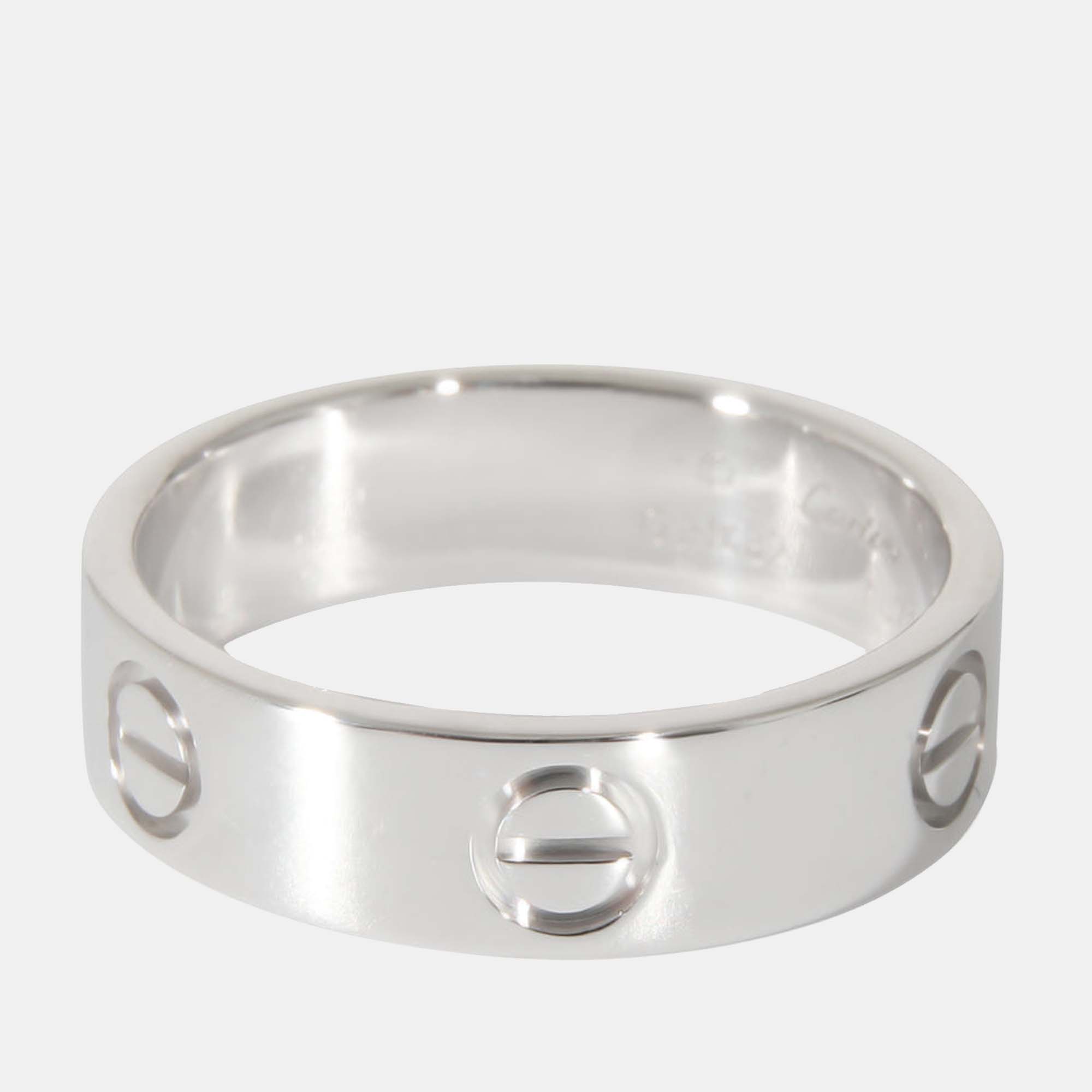 

Cartier Love Ring in 18k White Gold Ring EU 56