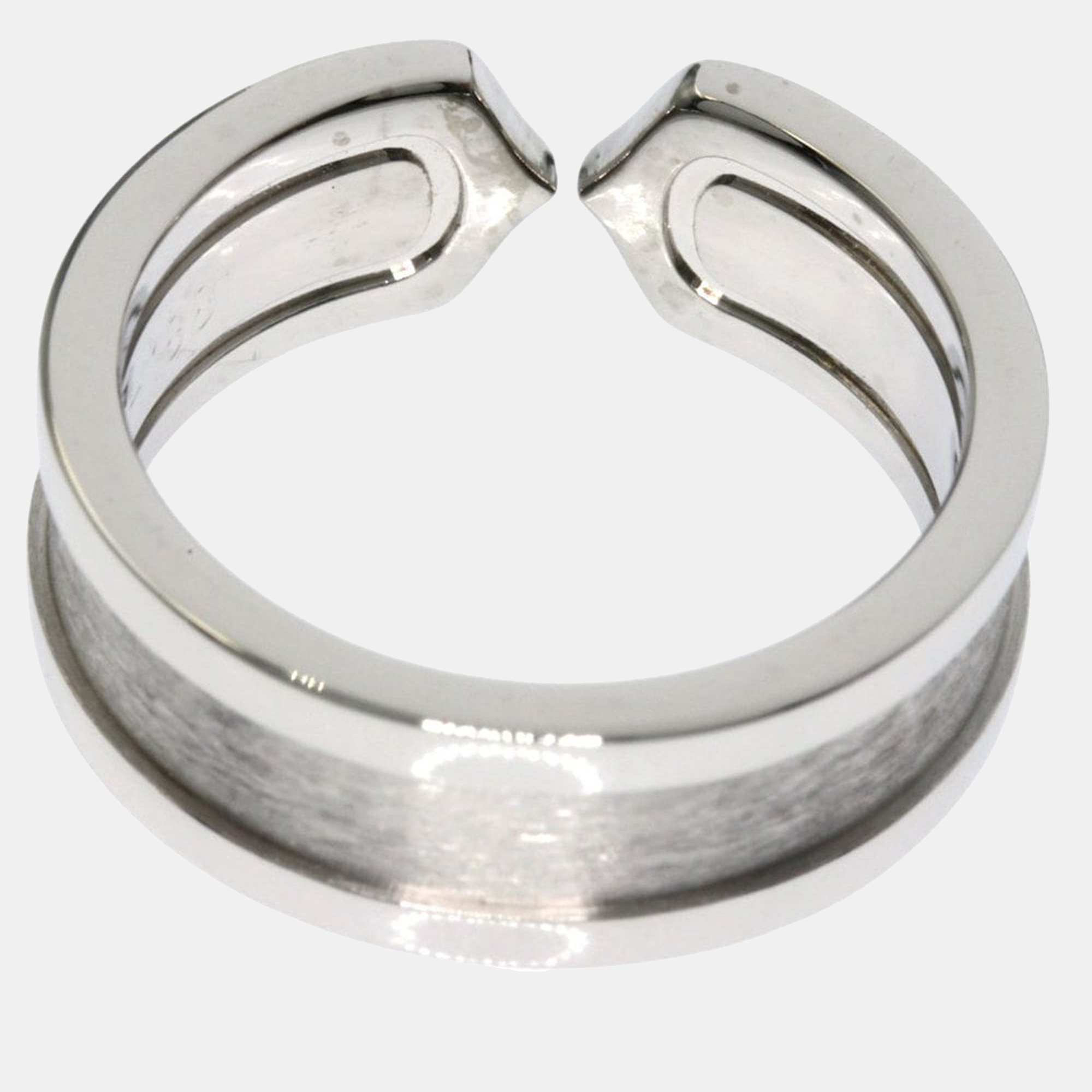 

Cartier Double C 18K White Gold Ring EU 49