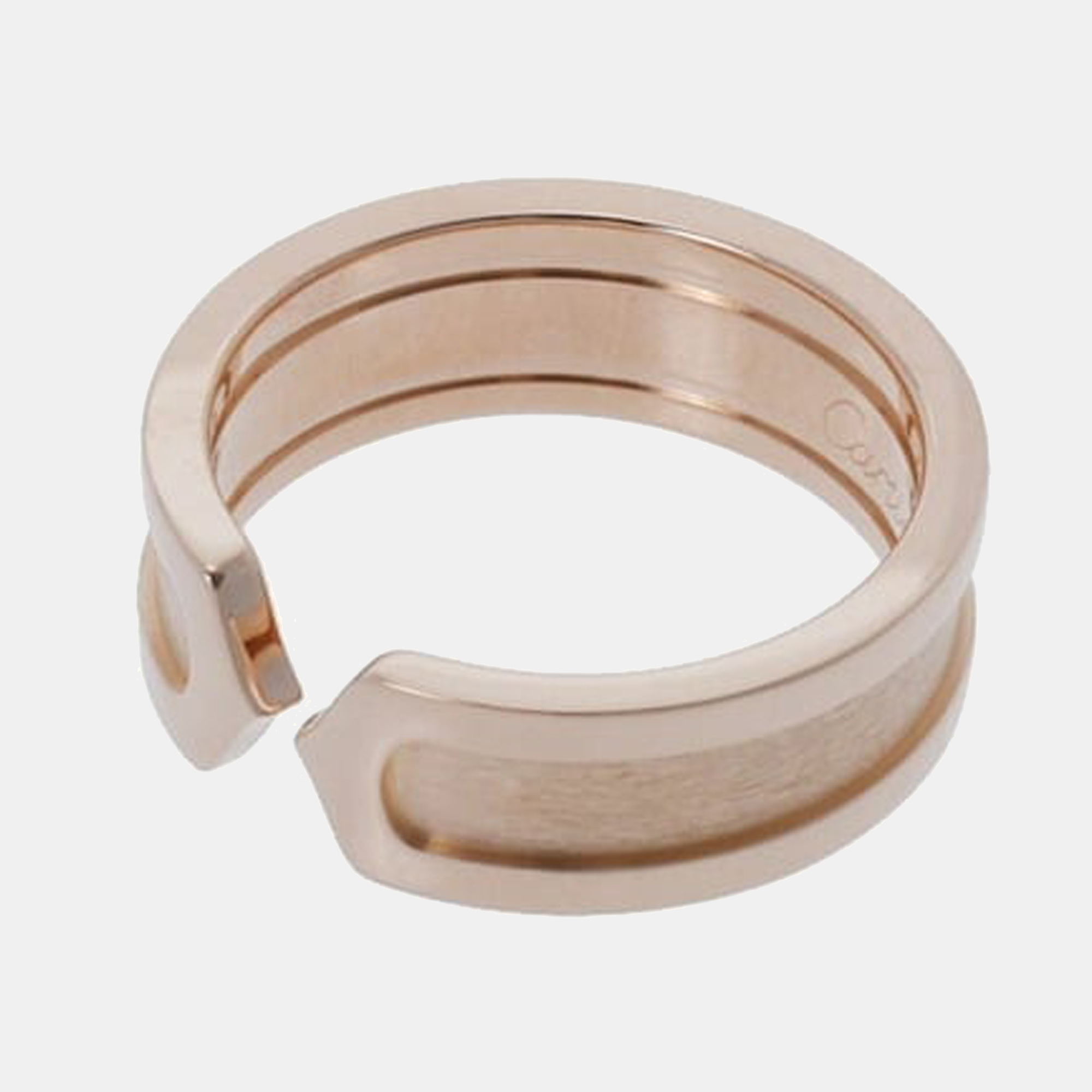 

Cartier Double C 18K Rose Gold Ring EU 53