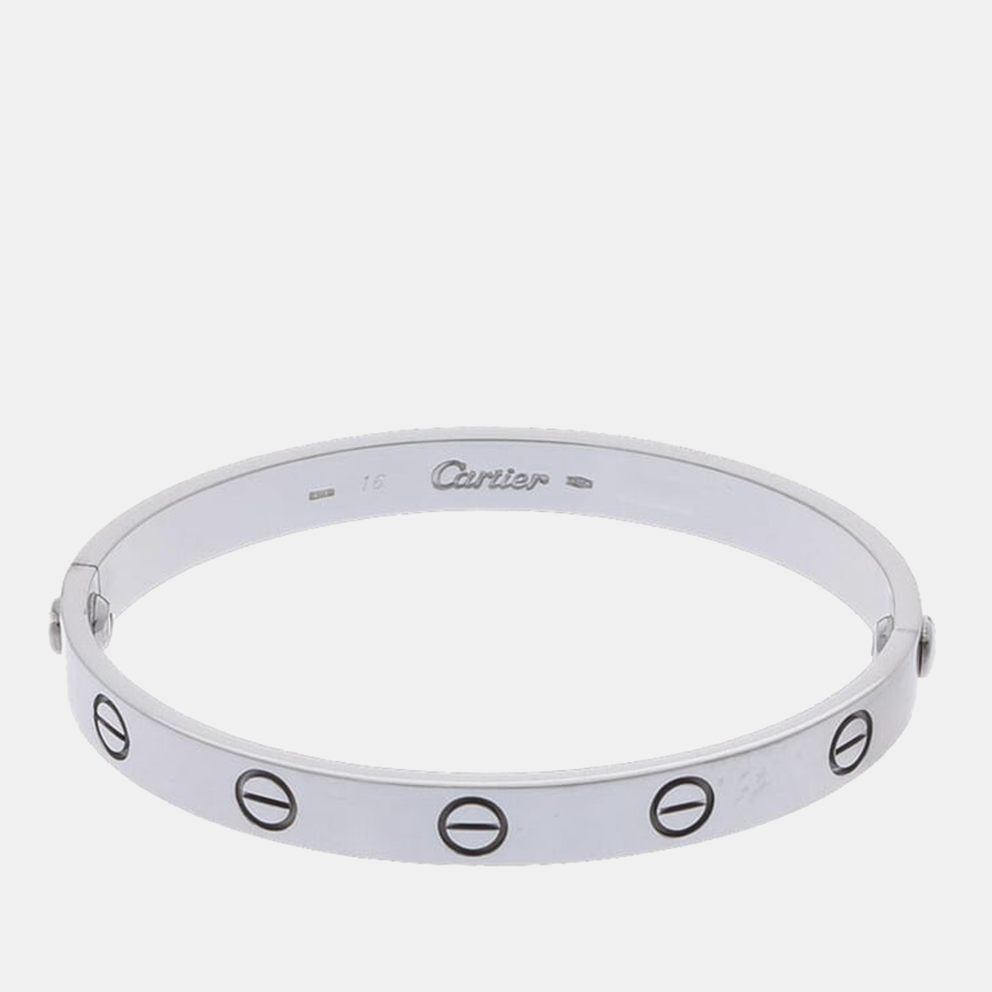 

Cartier Love 18K White Gold Bracelet 16