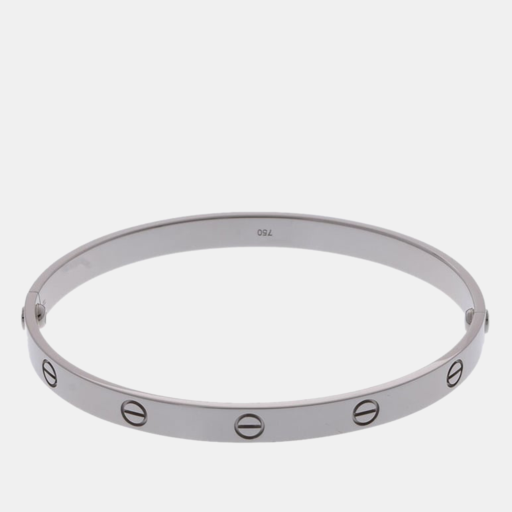 

Cartier Love 18K White Gold Bracelet 21
