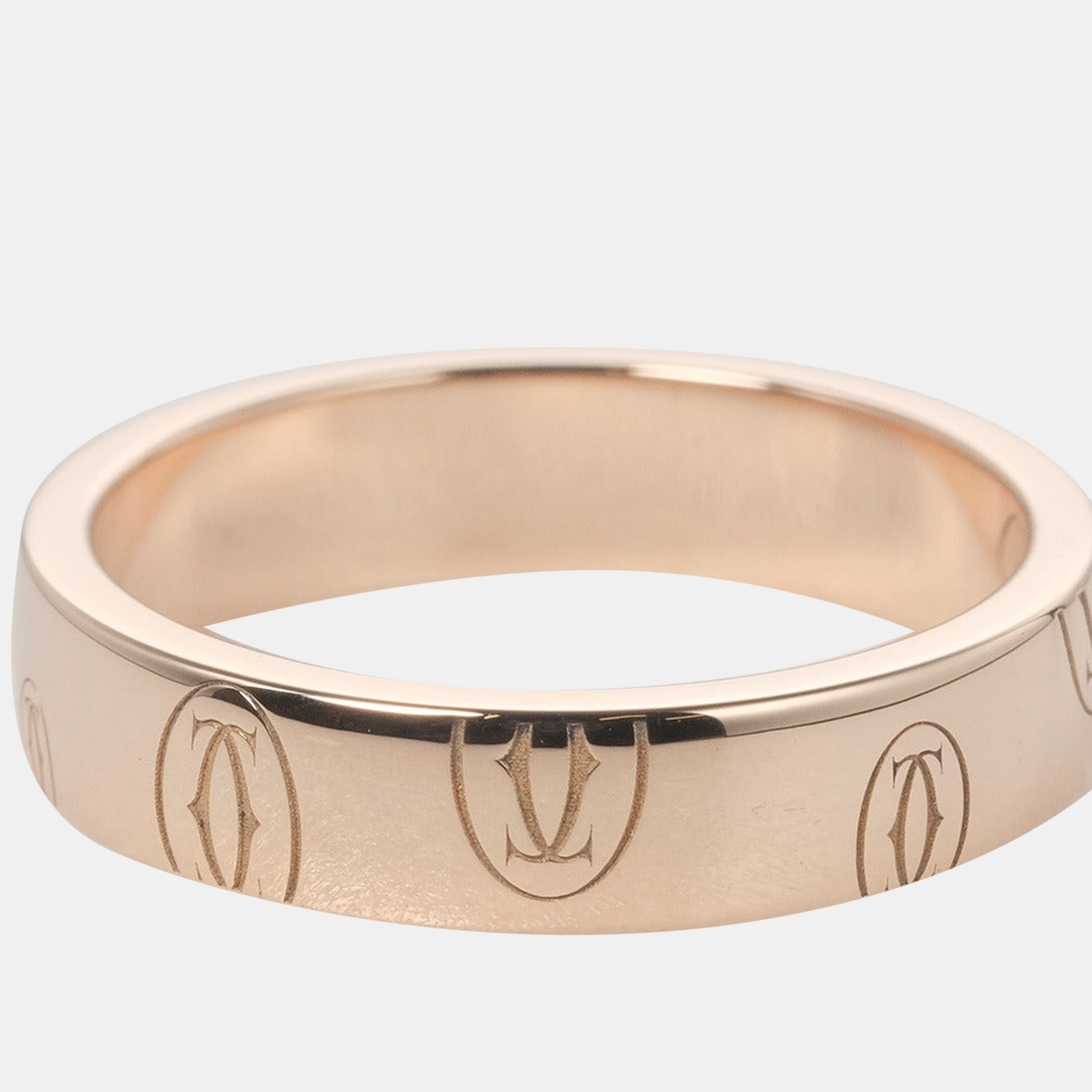 

Cartier Logo de Cartier 18K Rose Gold Ring EU 48