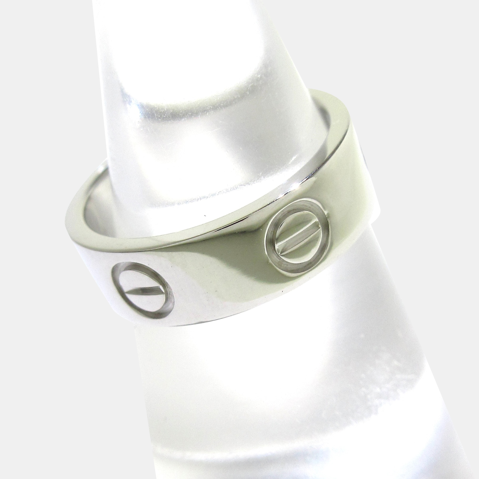 

Cartier Love 18K White Gold Ring EU 49
