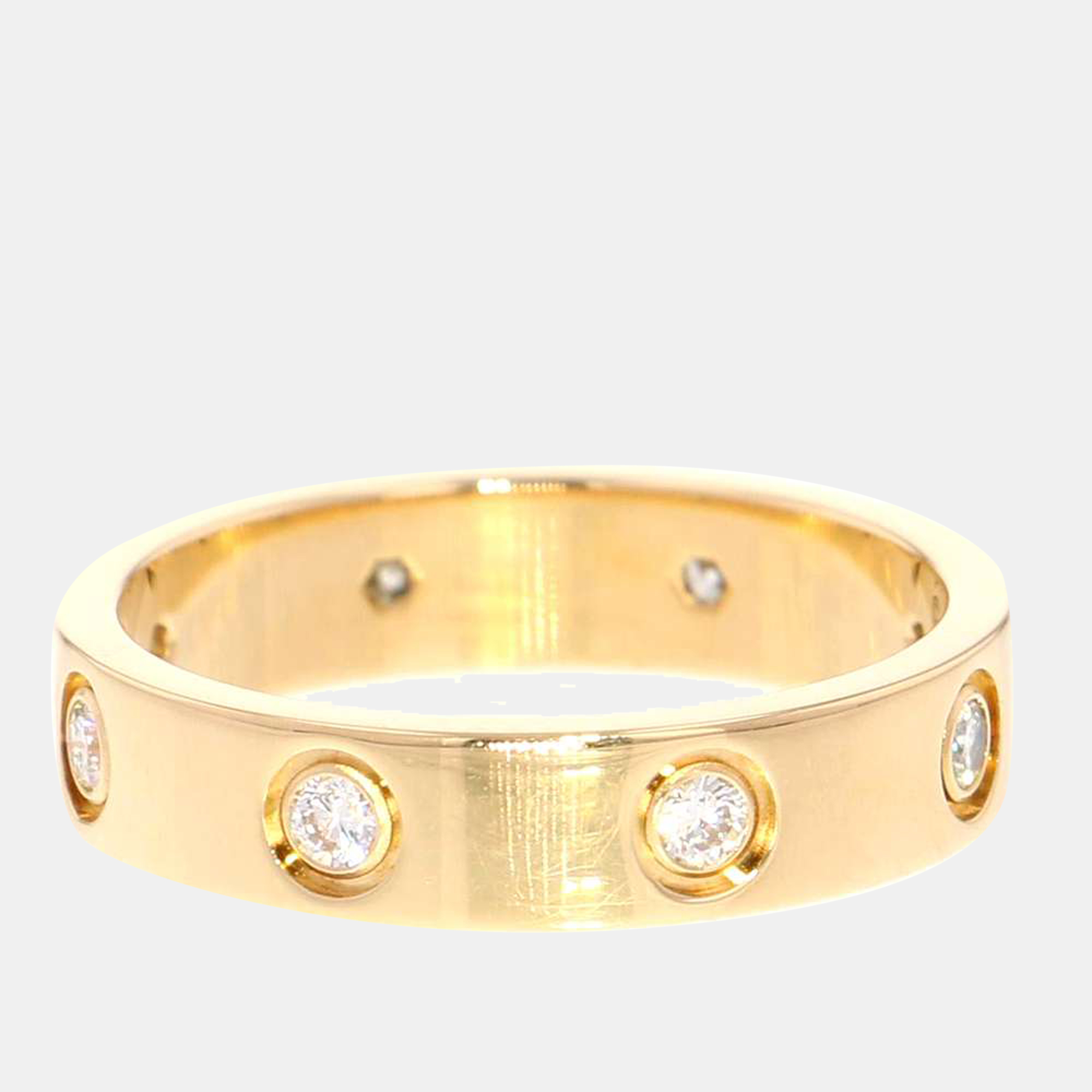 

Cartier Love 18K Yellow Gold Diamond Ring EU 49