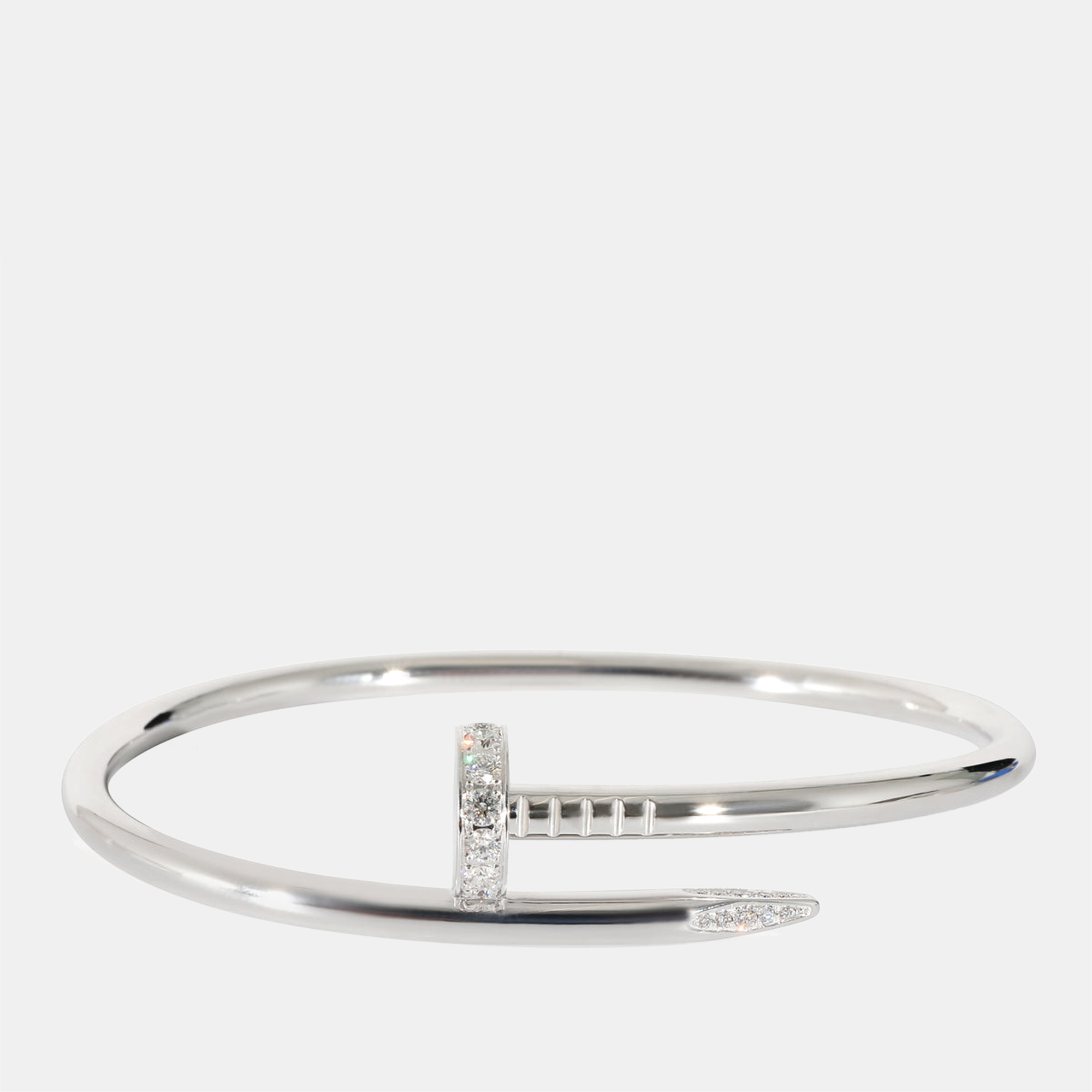 

Cartier Juste Un Clou Bracelet in 18k White Gold 0.58 CTW