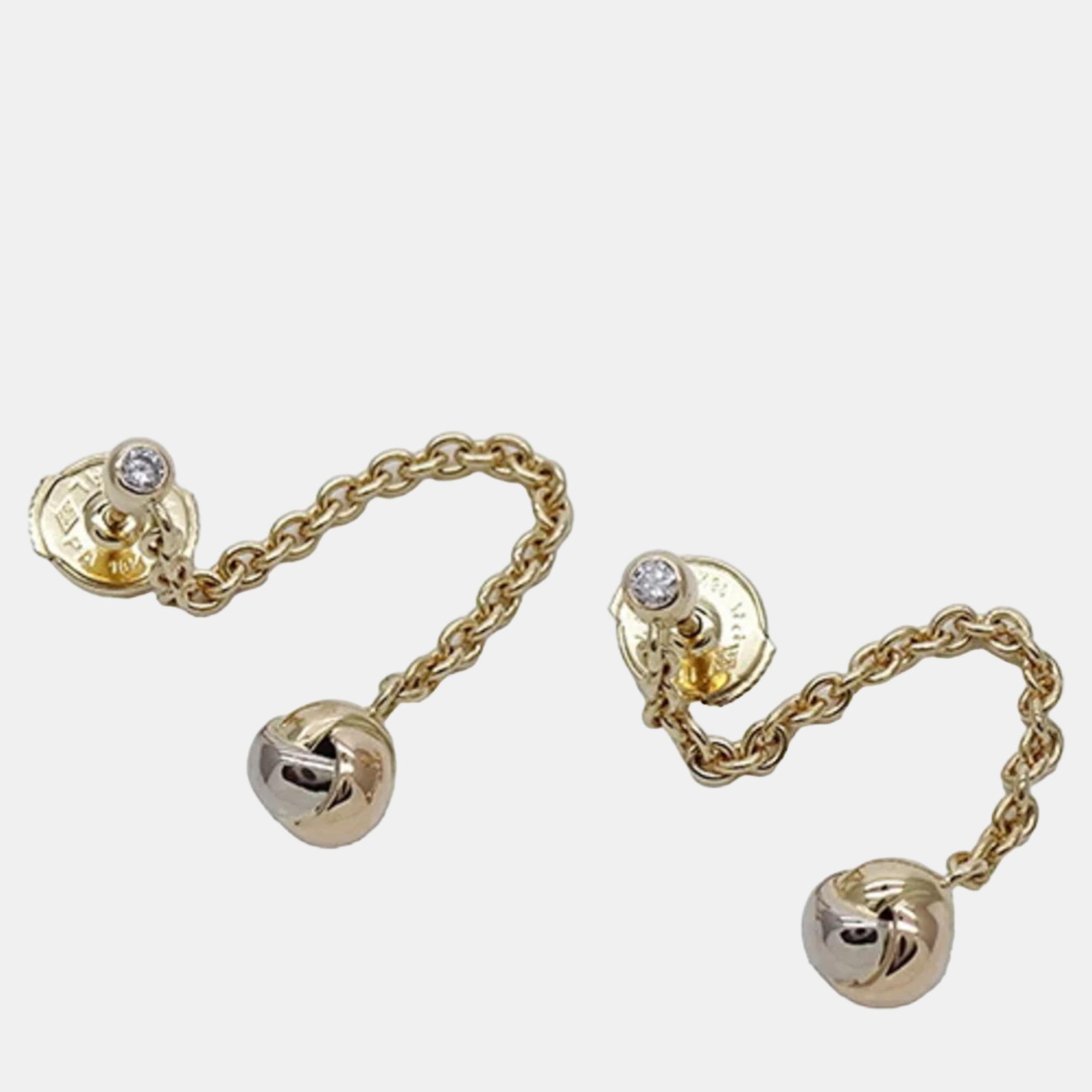 

Cartier Trinity 18K Yellow Rose and White Gold Earrings
