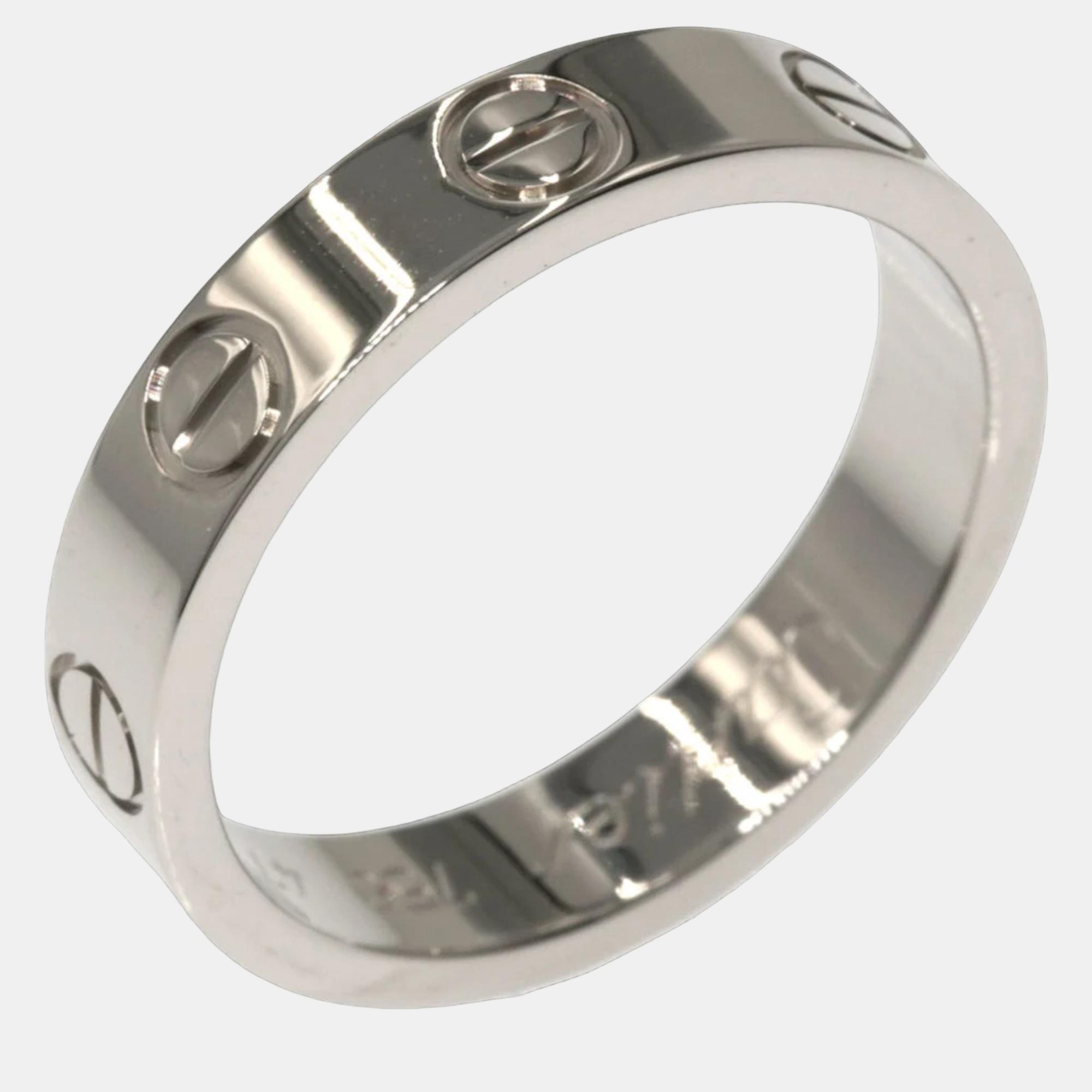

Cartier Love 18K White Gold Ring EU 47