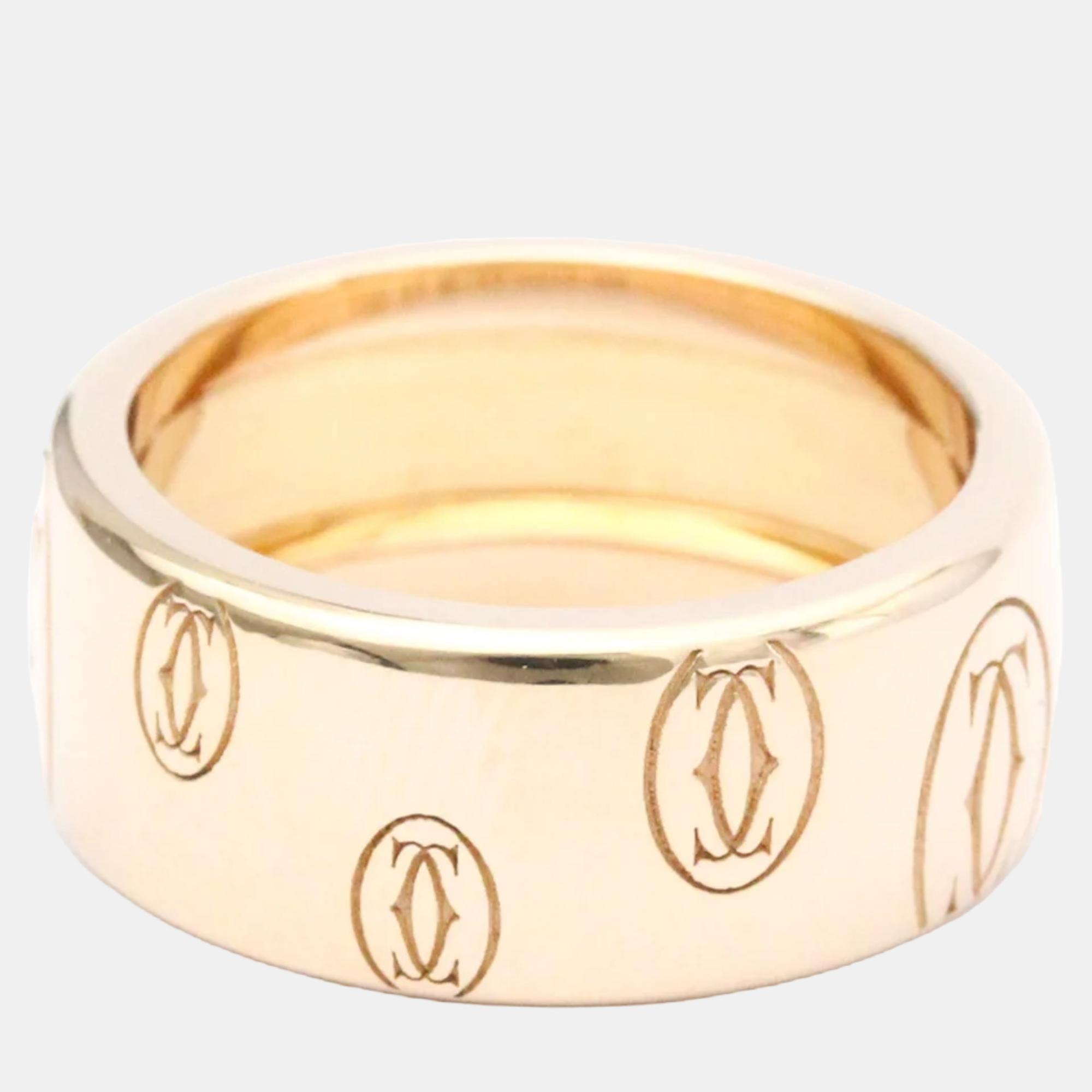 

Cartier Happy Birthday Large 18K Rose Gold Ring EU 51