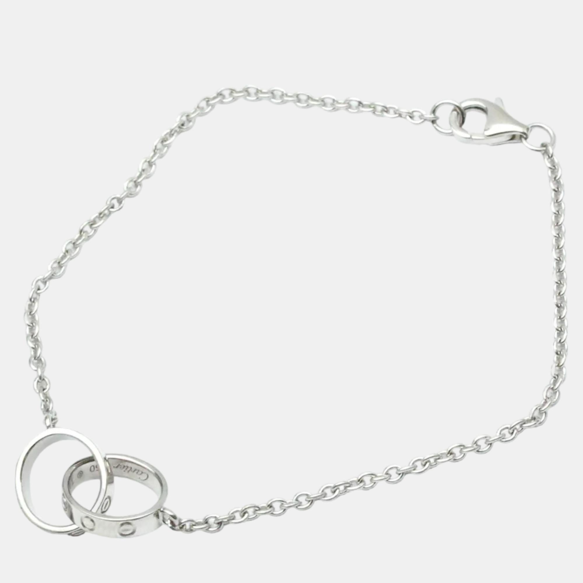 

Cartier Love 18K White Gold Bracelet 16.5