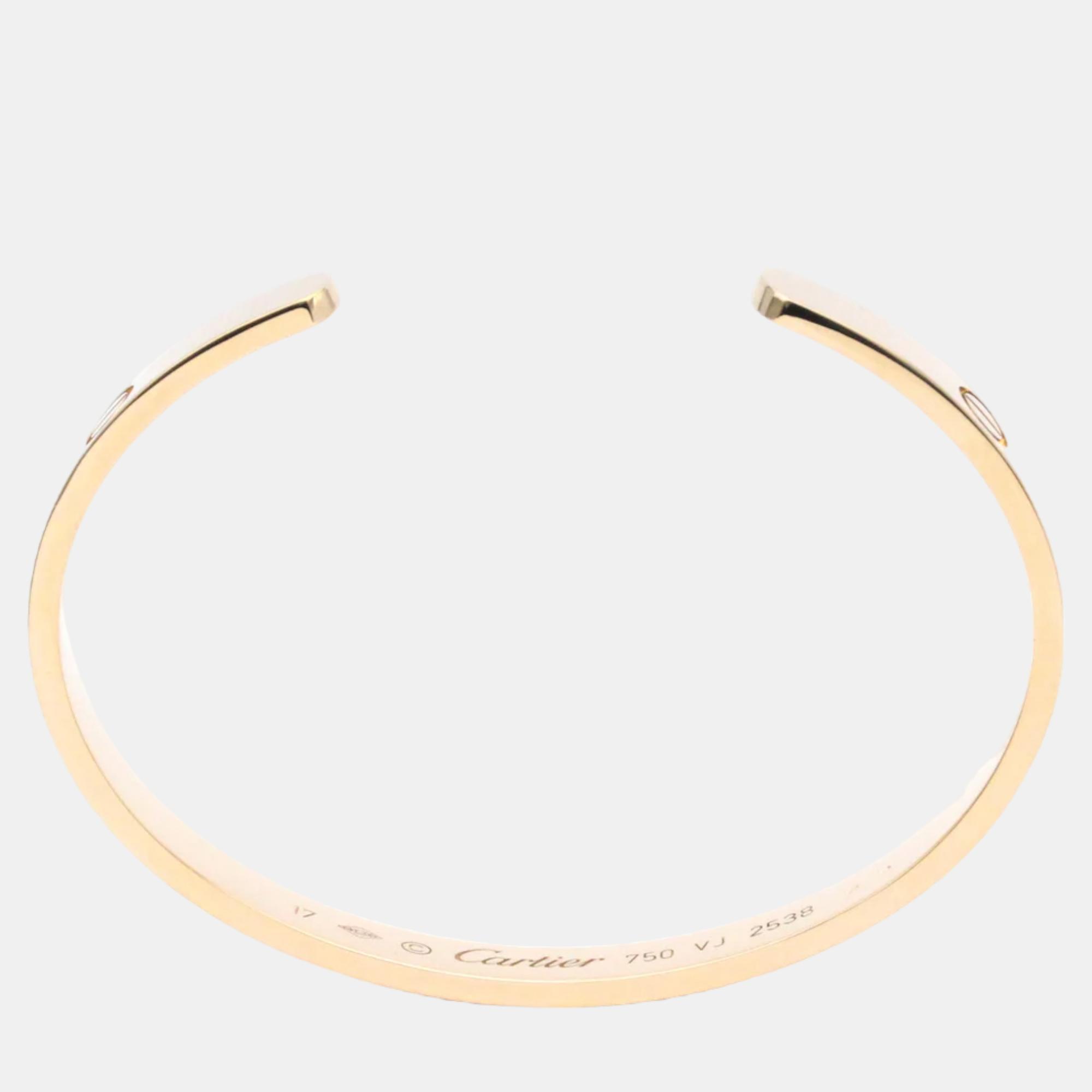 

Cartier Love 18K Rose Gold Bracelet 17