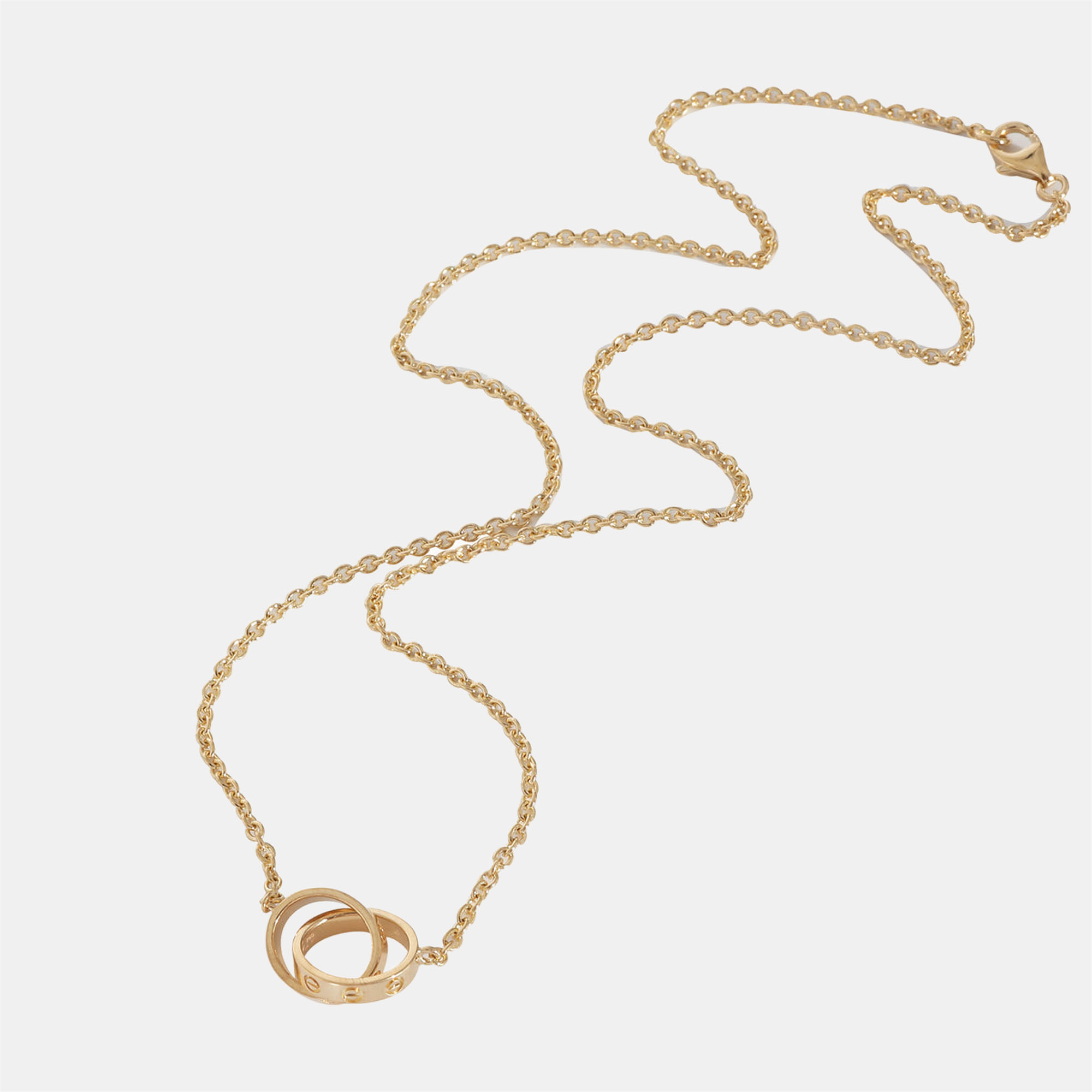

Cartier Love Interlocking Circles Pendant Necklace in 18KT Yellow Gold
