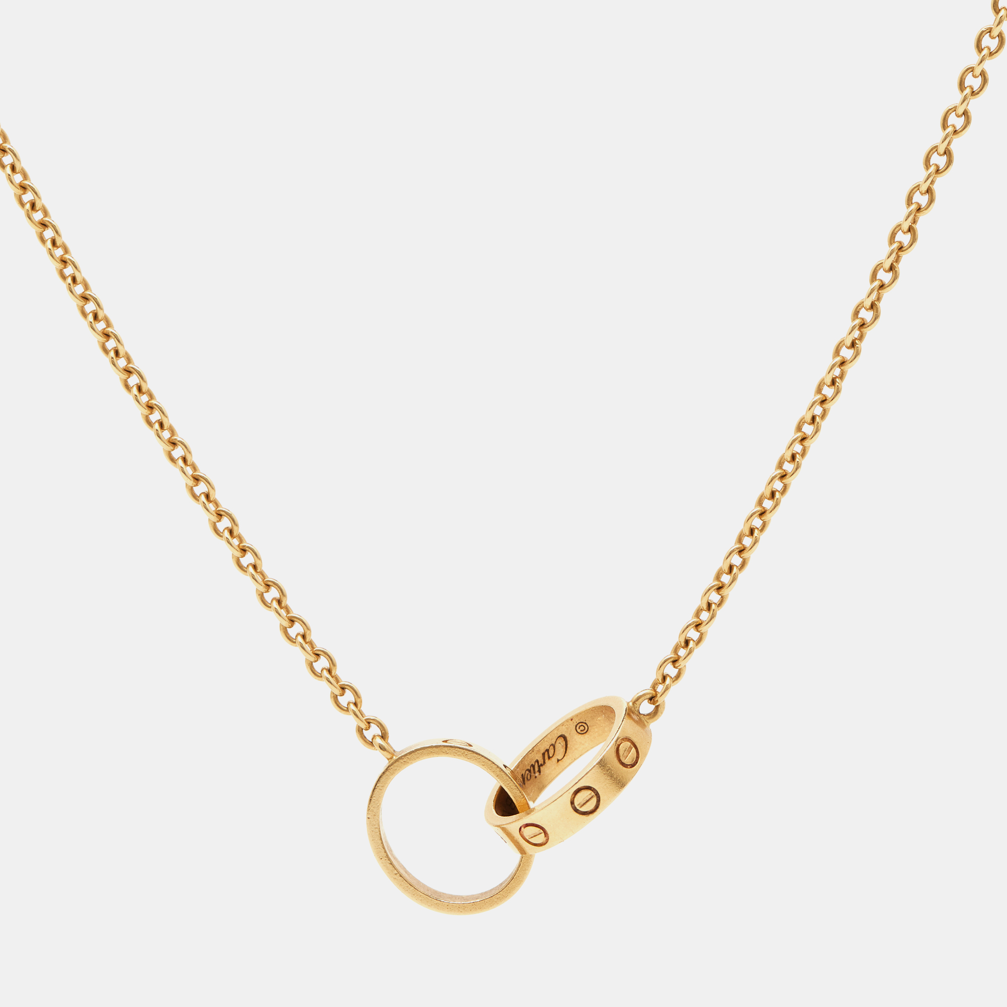 

Cartier Love Interlocking Loops 18k Yellow Gold Necklace