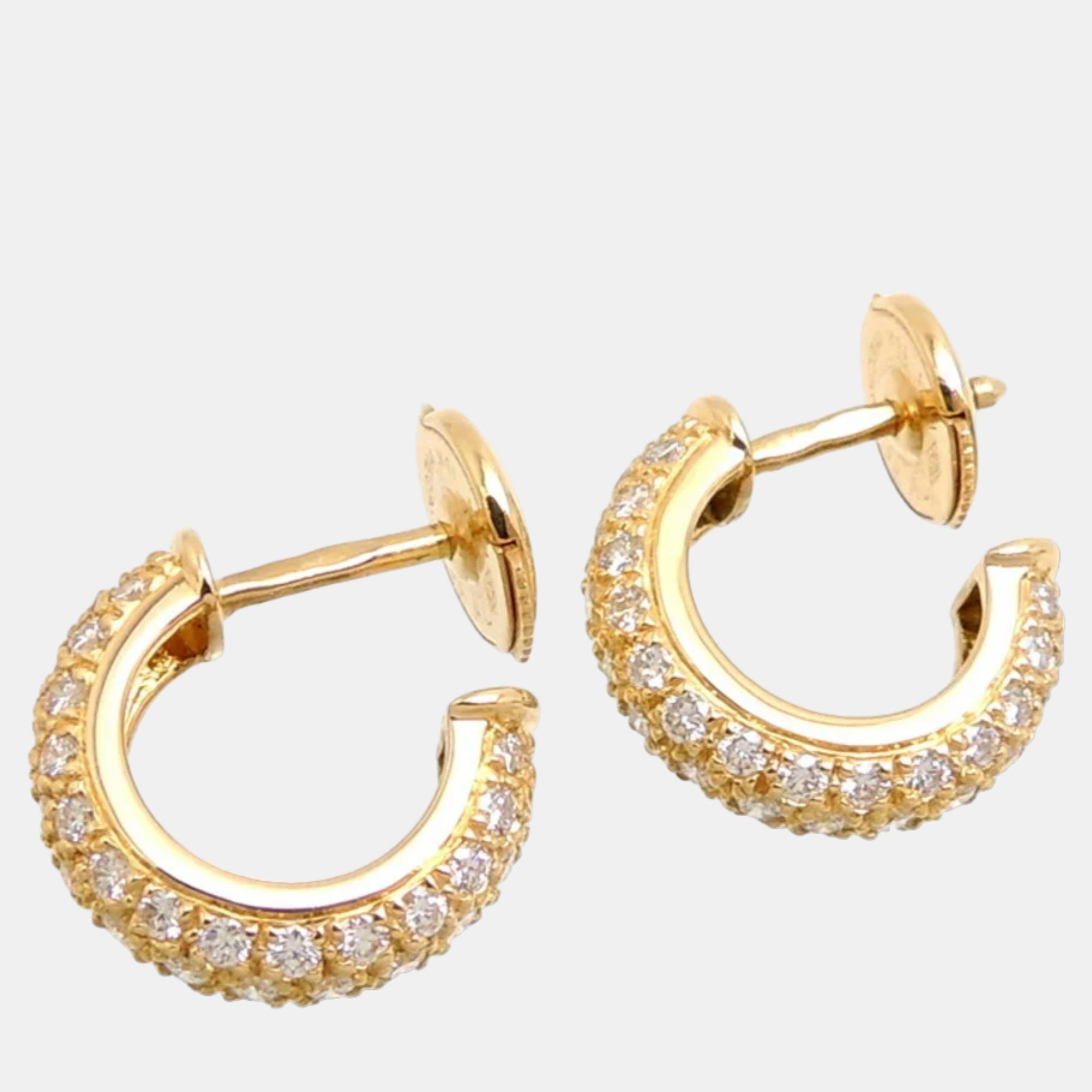 

Cartier Etincelle de Cartier 18K Yellow Gold Diamond Earrings