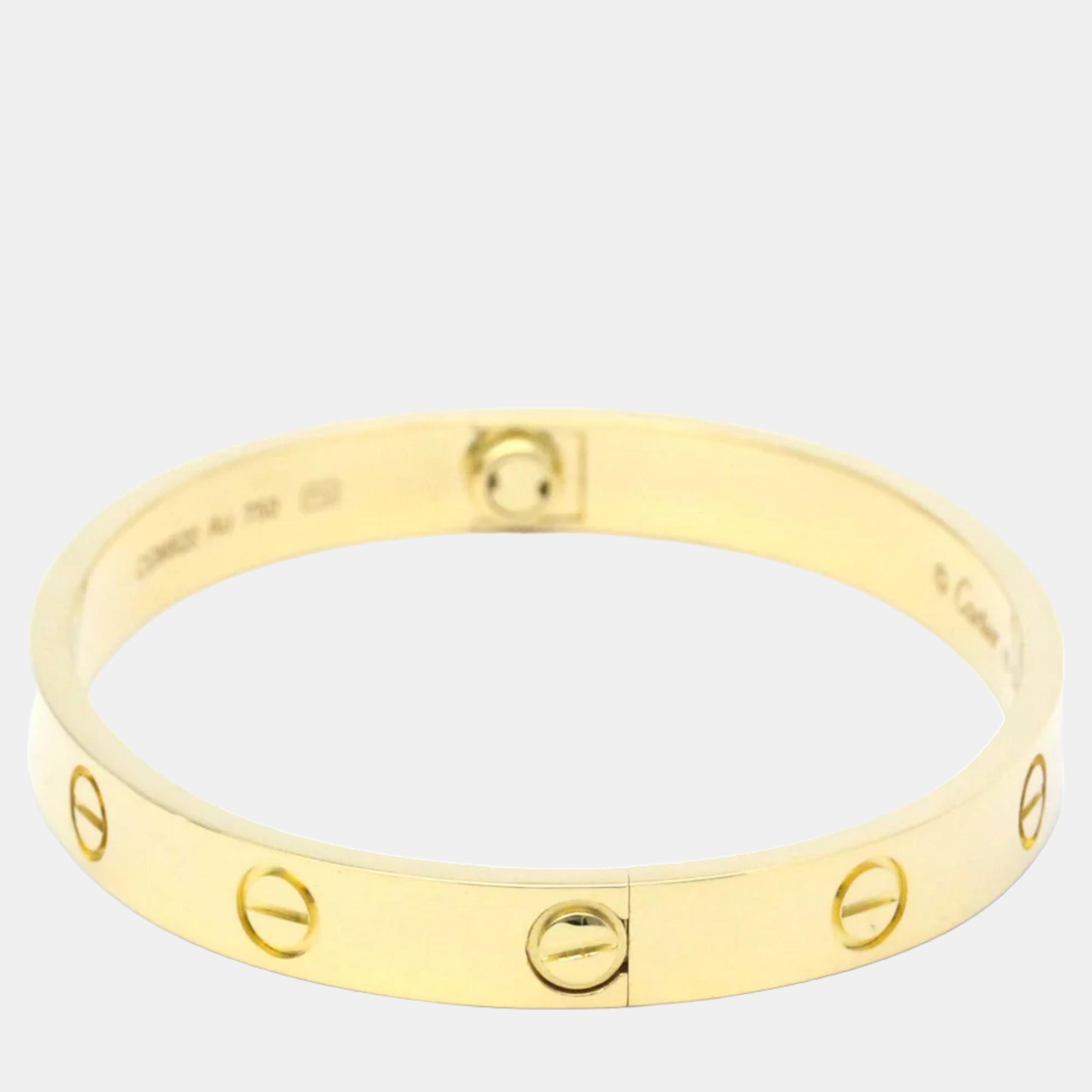 

Cartier Love 18K Yellow Gold Bracelet 16