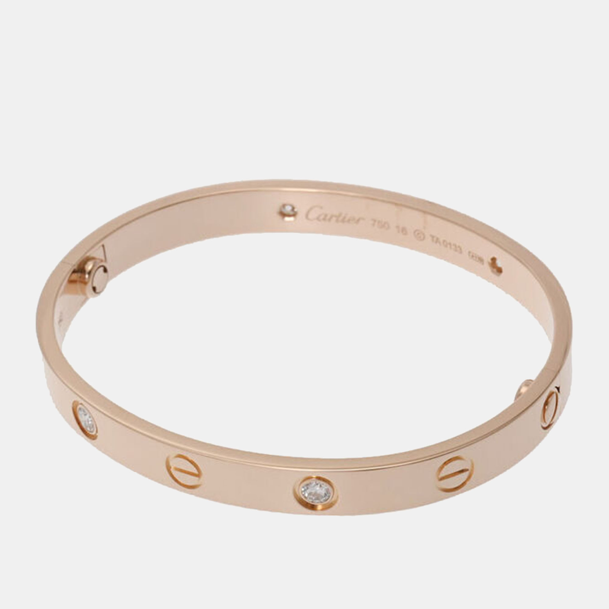 

Cartier Love 18K Rose Gold Diamond Bracelet 16