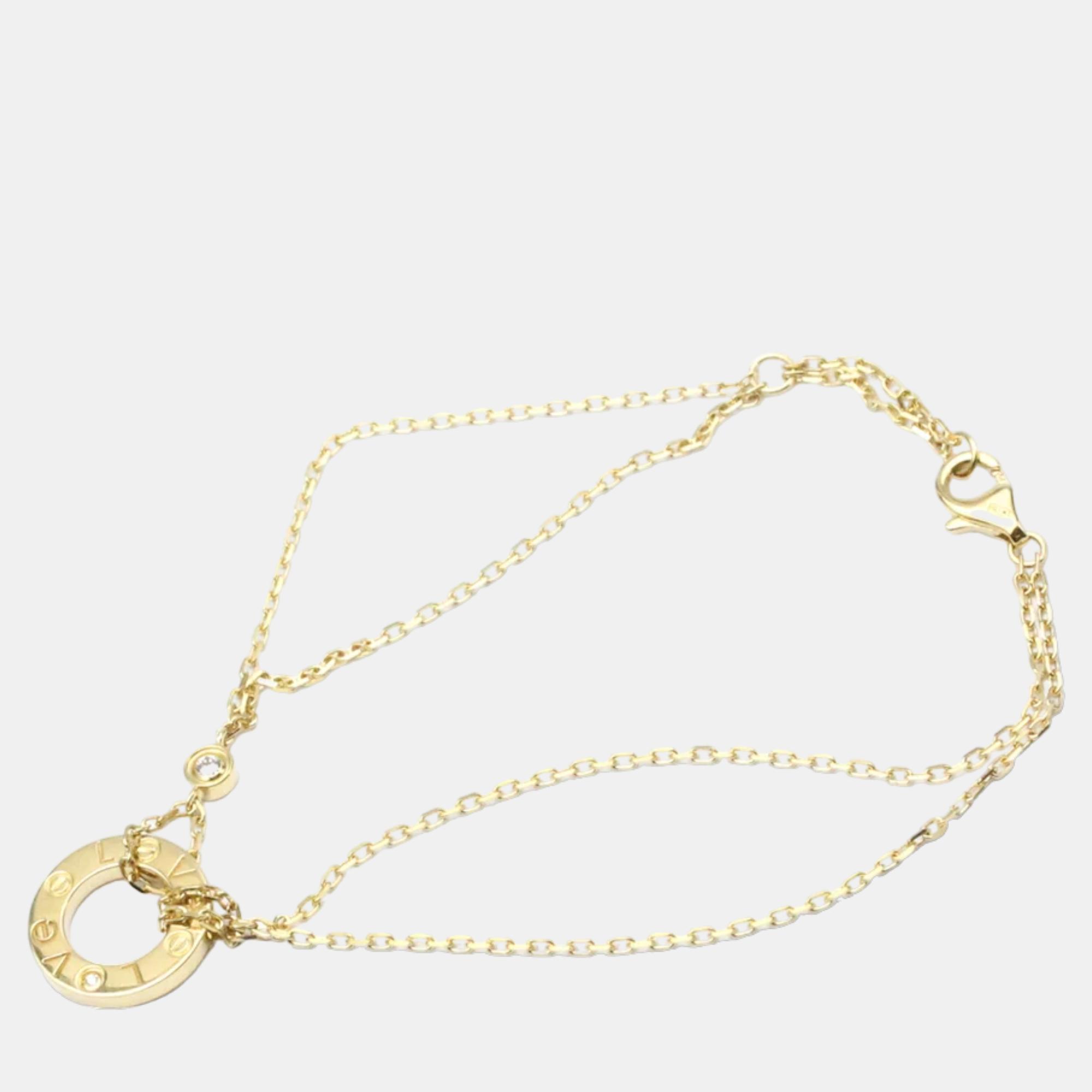 

Cartier Love 18K Yellow Gold Diamond Bracelet 16