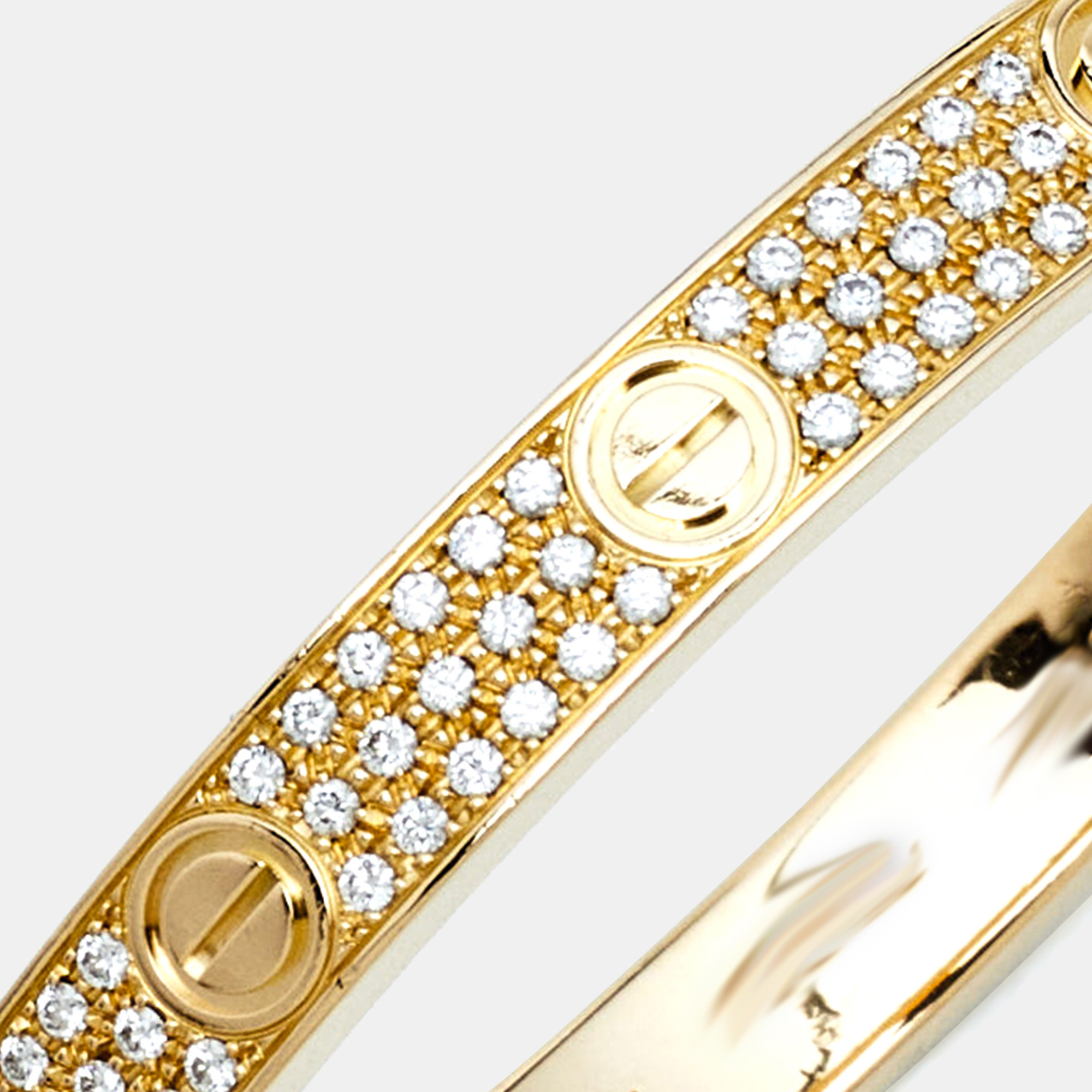 

Cartier Love Diamonds 18k Yellow Gold Bracelet 17