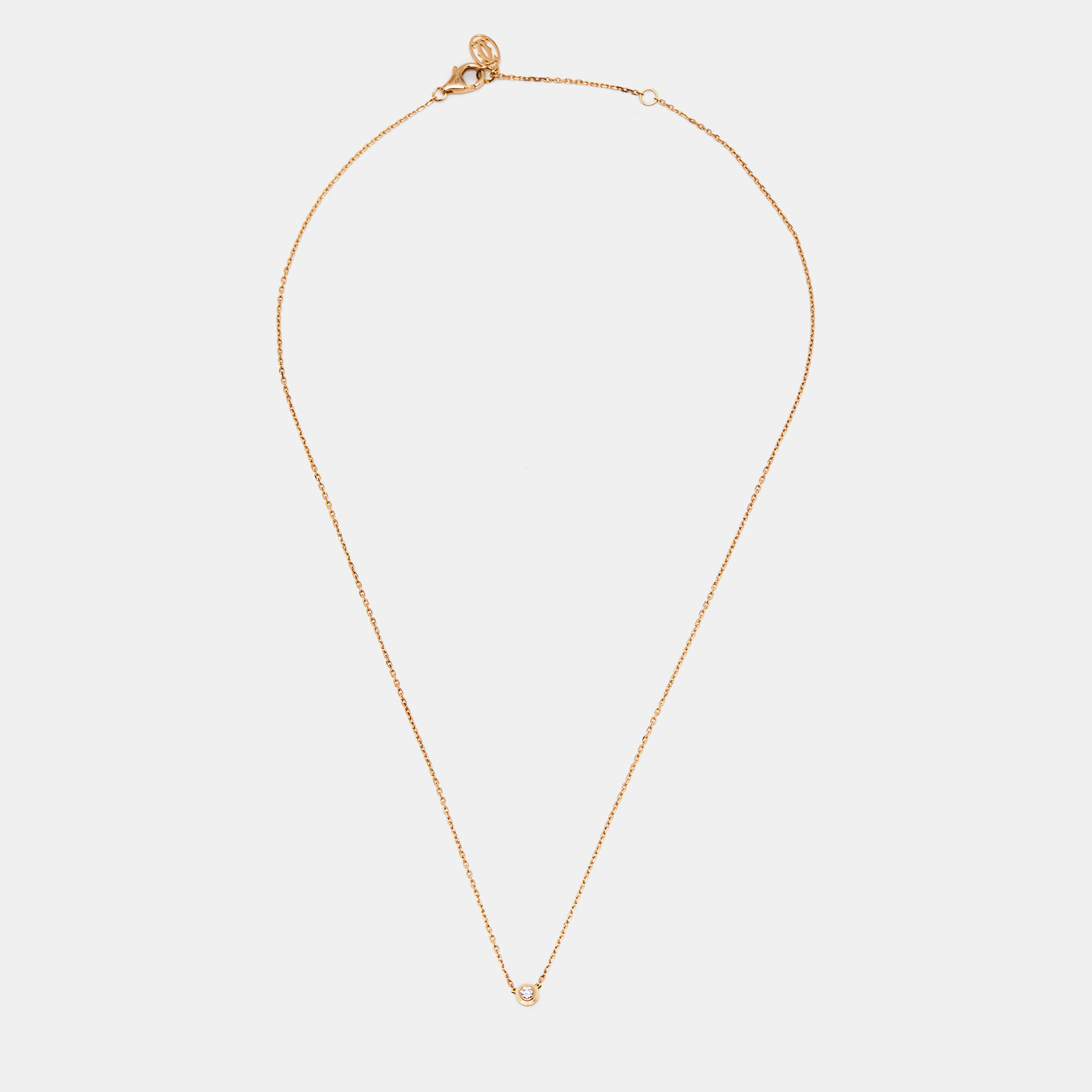 

Cartier d'Amour Diamond 18k Yellow Gold  Model Necklace