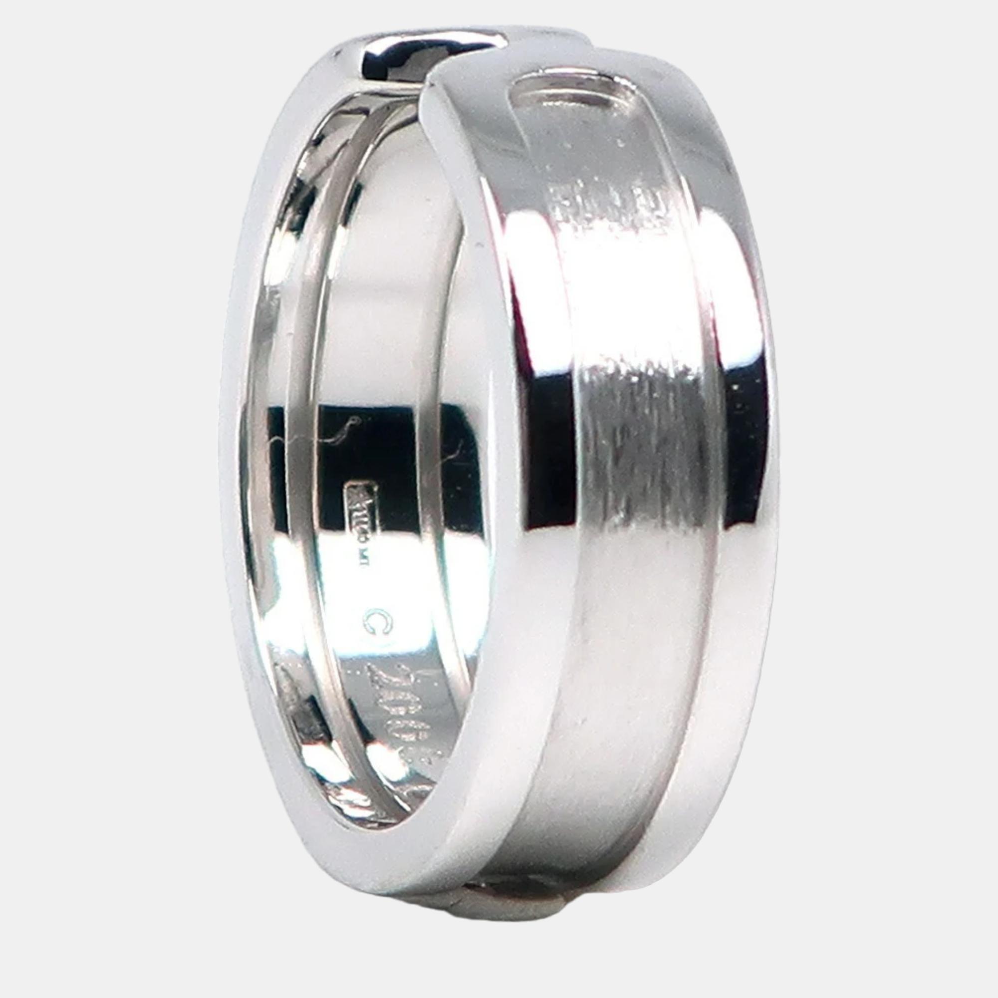 

Cartier Double C Vintage 18K White Gold Ring EU 52