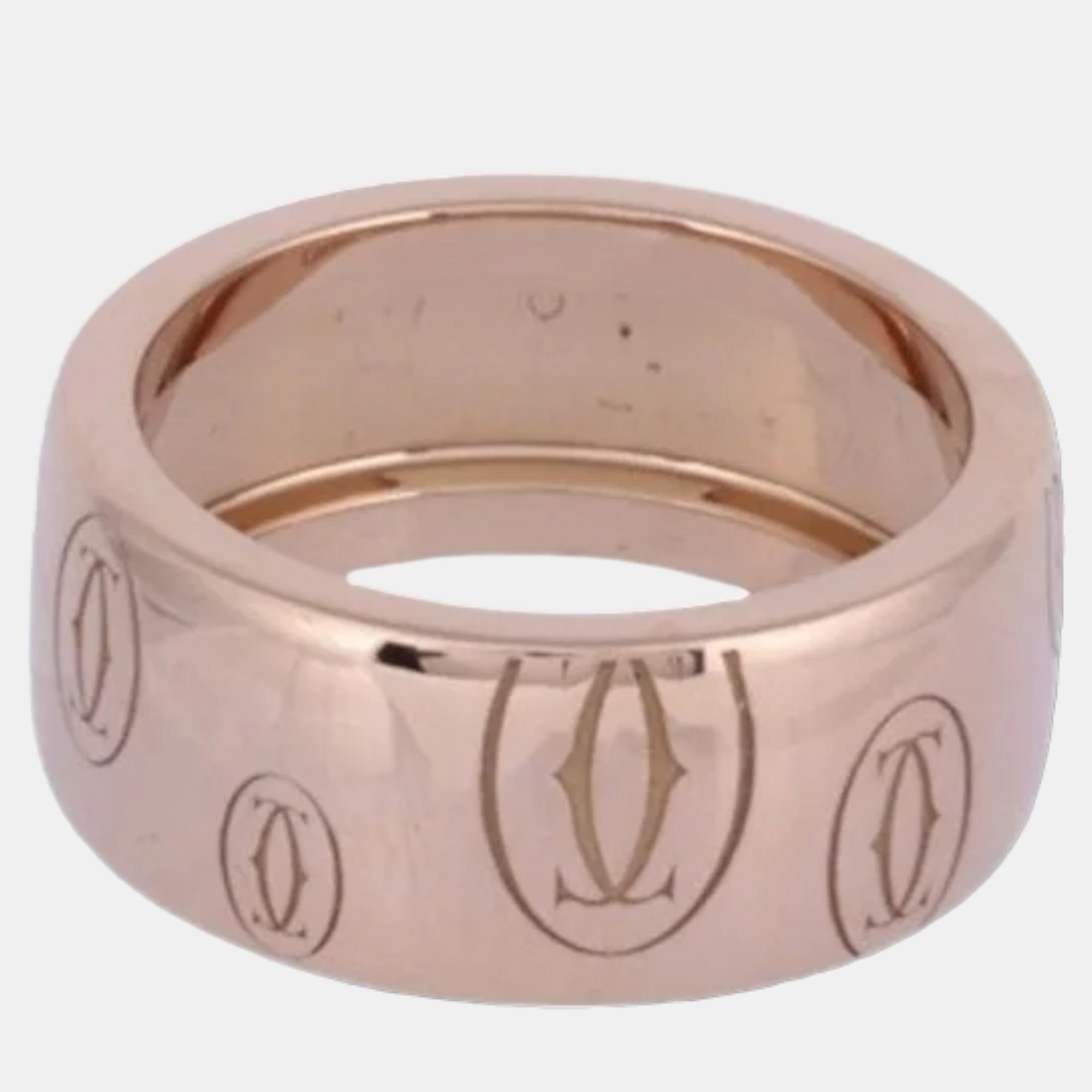 

Cartier Happy Birthday Large 18K Rose Gold Ring EU 49