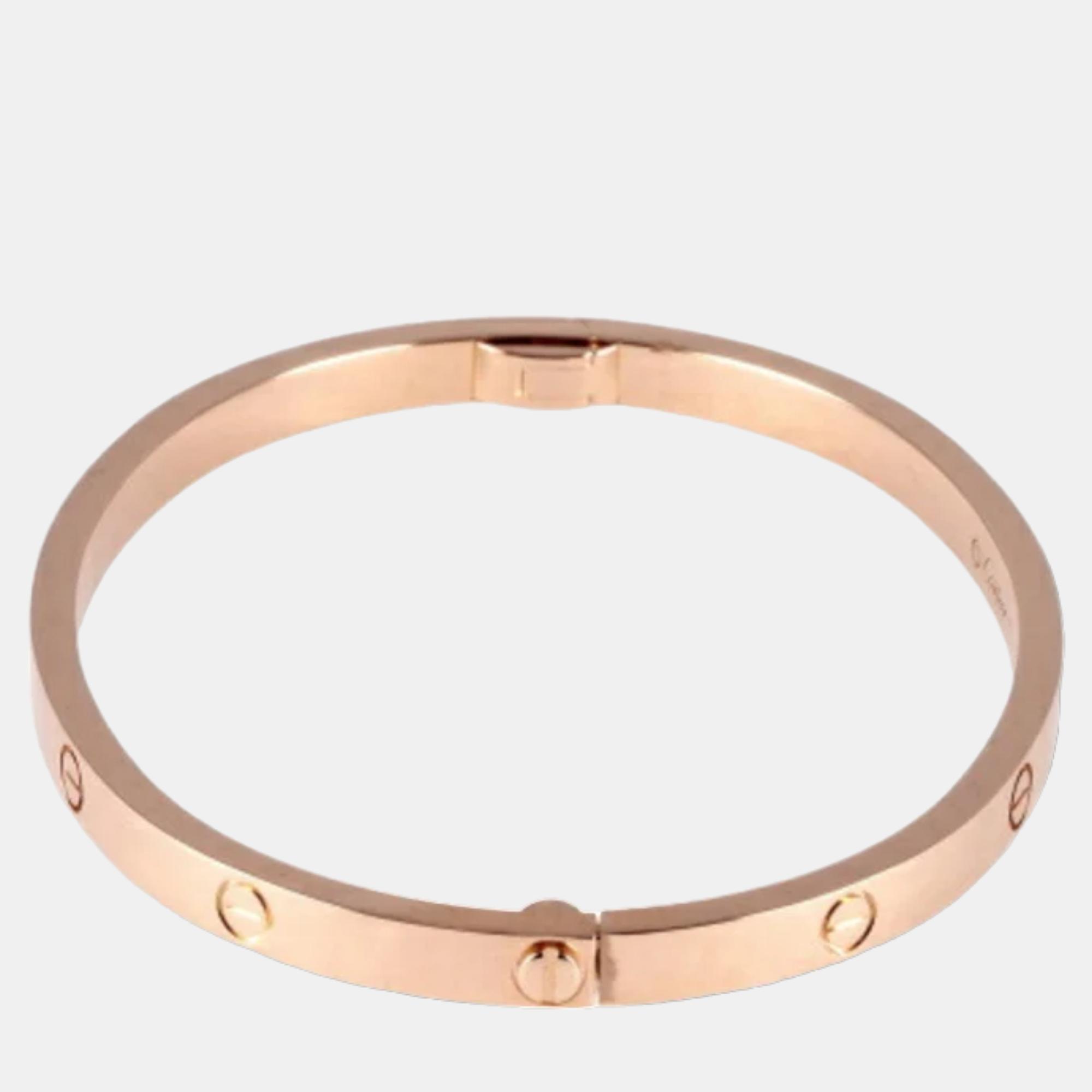 

Cartier Love 18K Rose Gold Bracelet 15