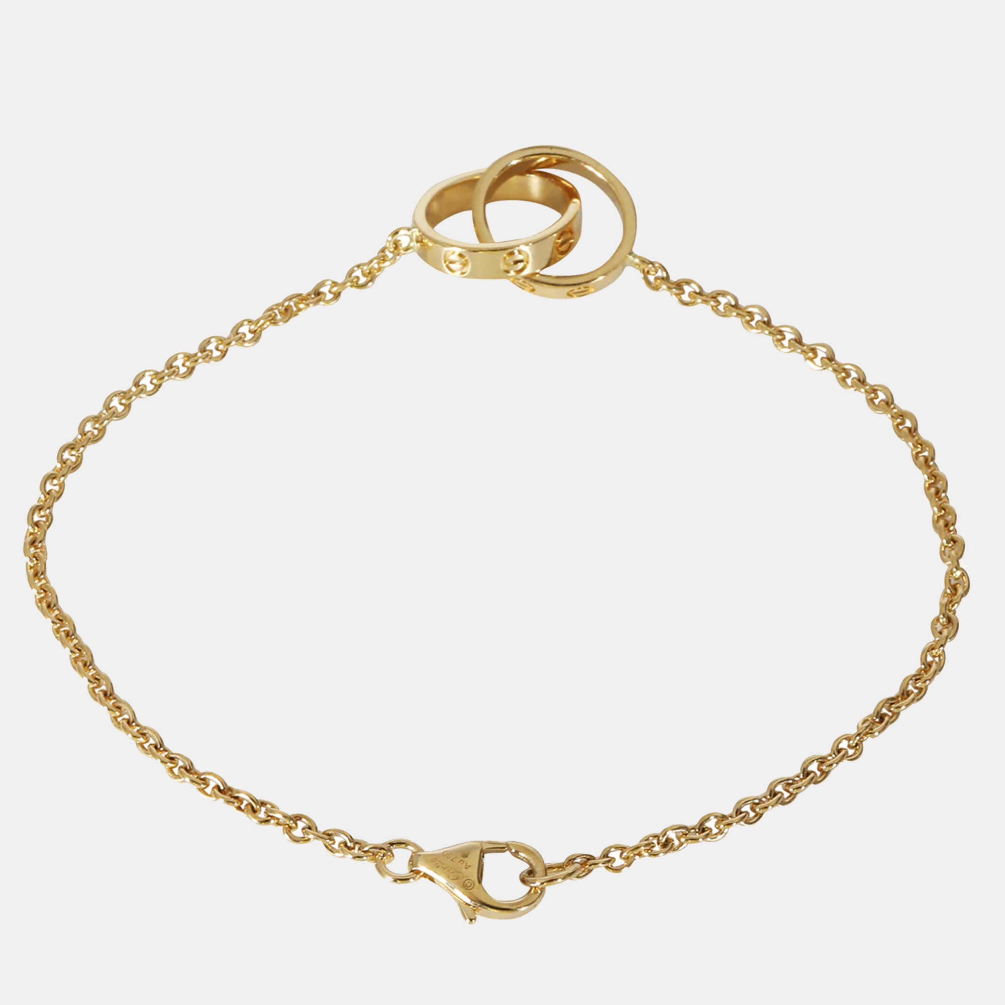 

Cartier Love Interlocking Circle Bracelet in 18k Yellow Gold