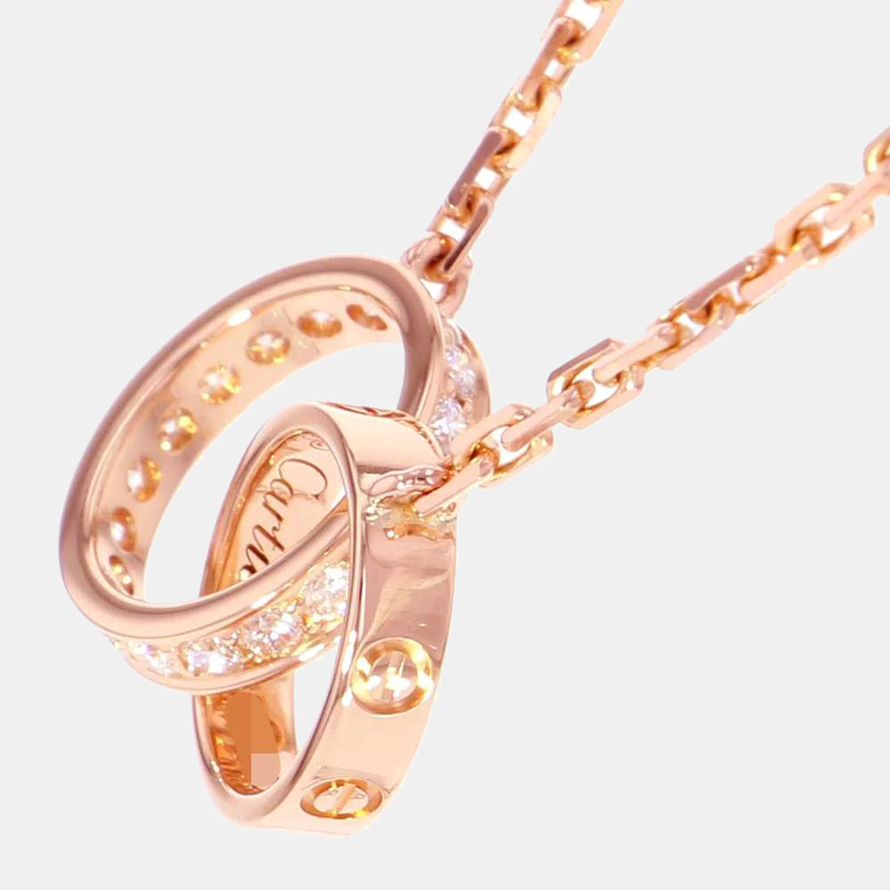 

Cartier Love 18K Rose Gold Diamond Necklace