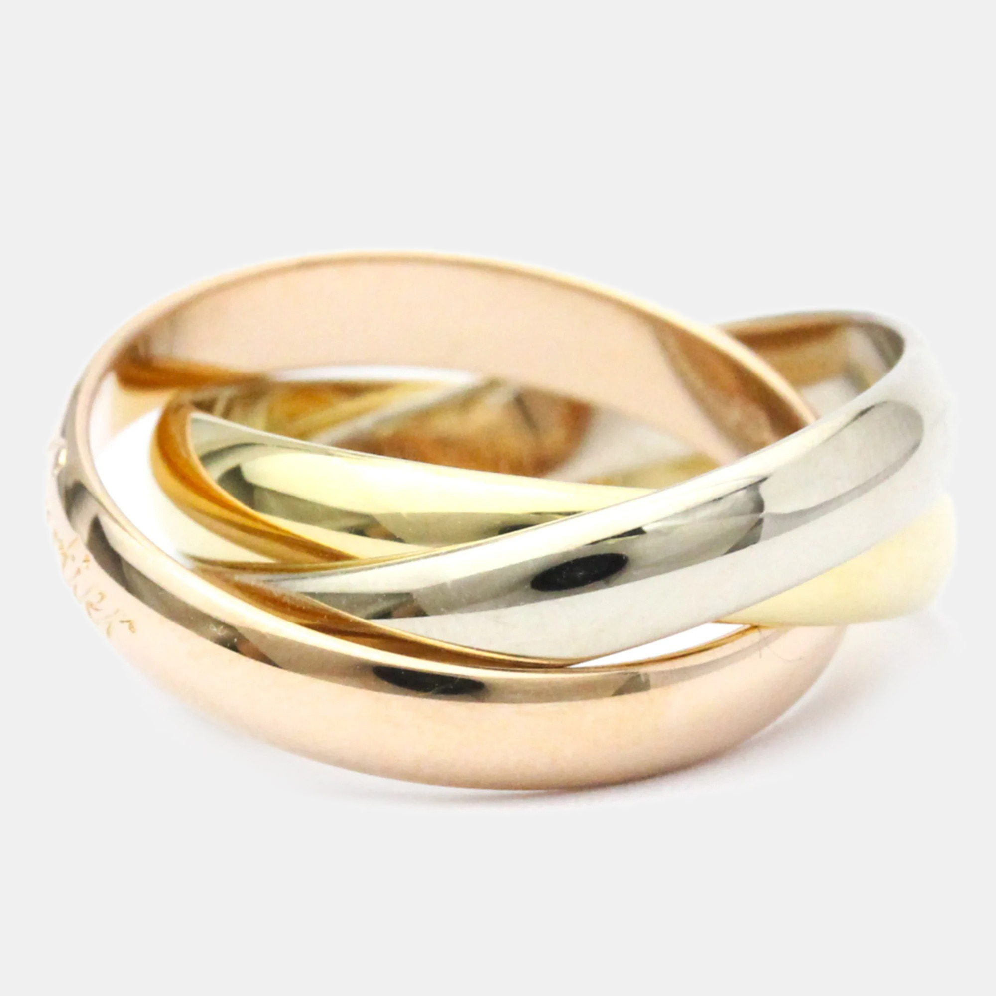 

Cartier Les Must de Cartier 18K Yellow Rose and White Gold Ring EU 50