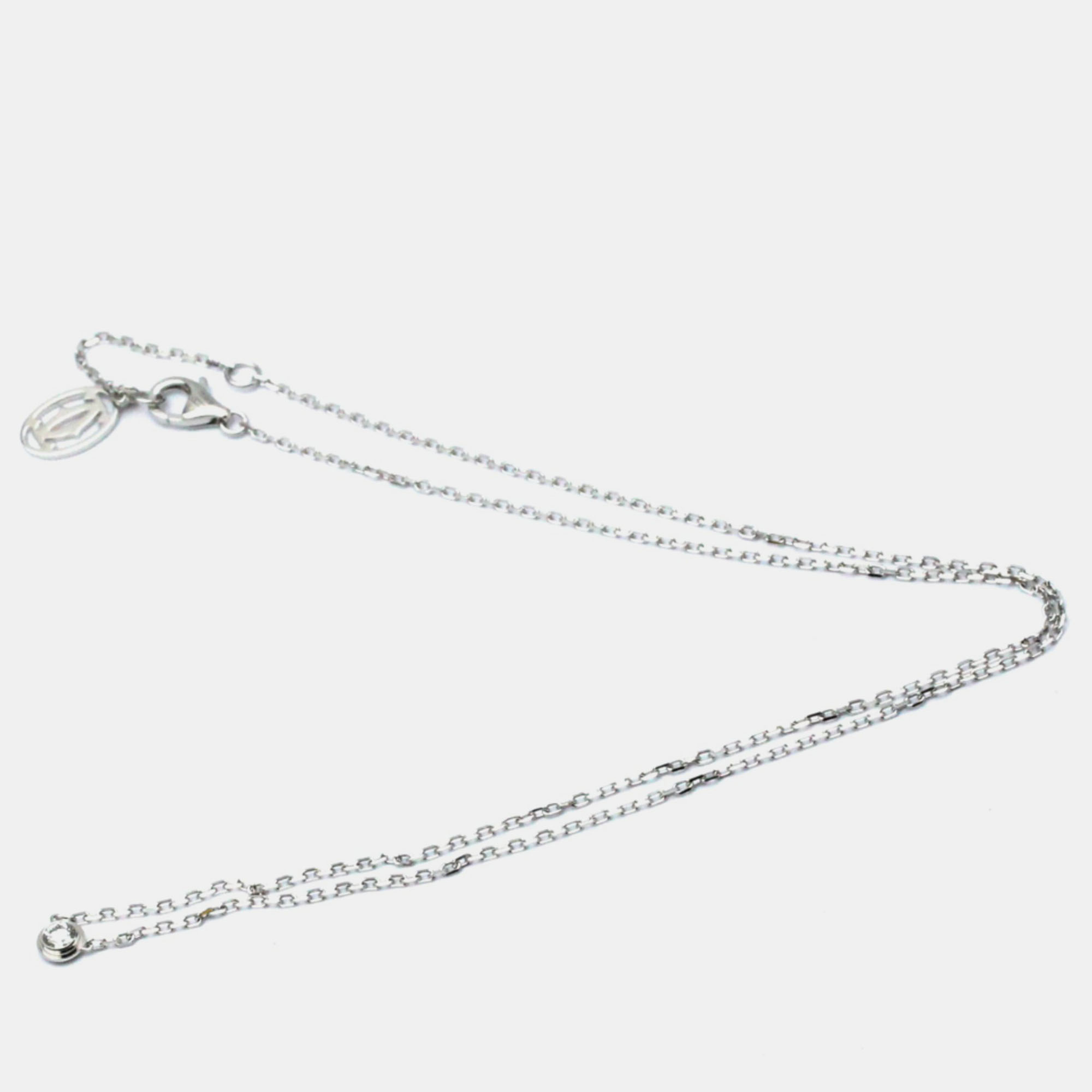 

Cartier Diamants Légers 18K White Gold Diamond Necklace