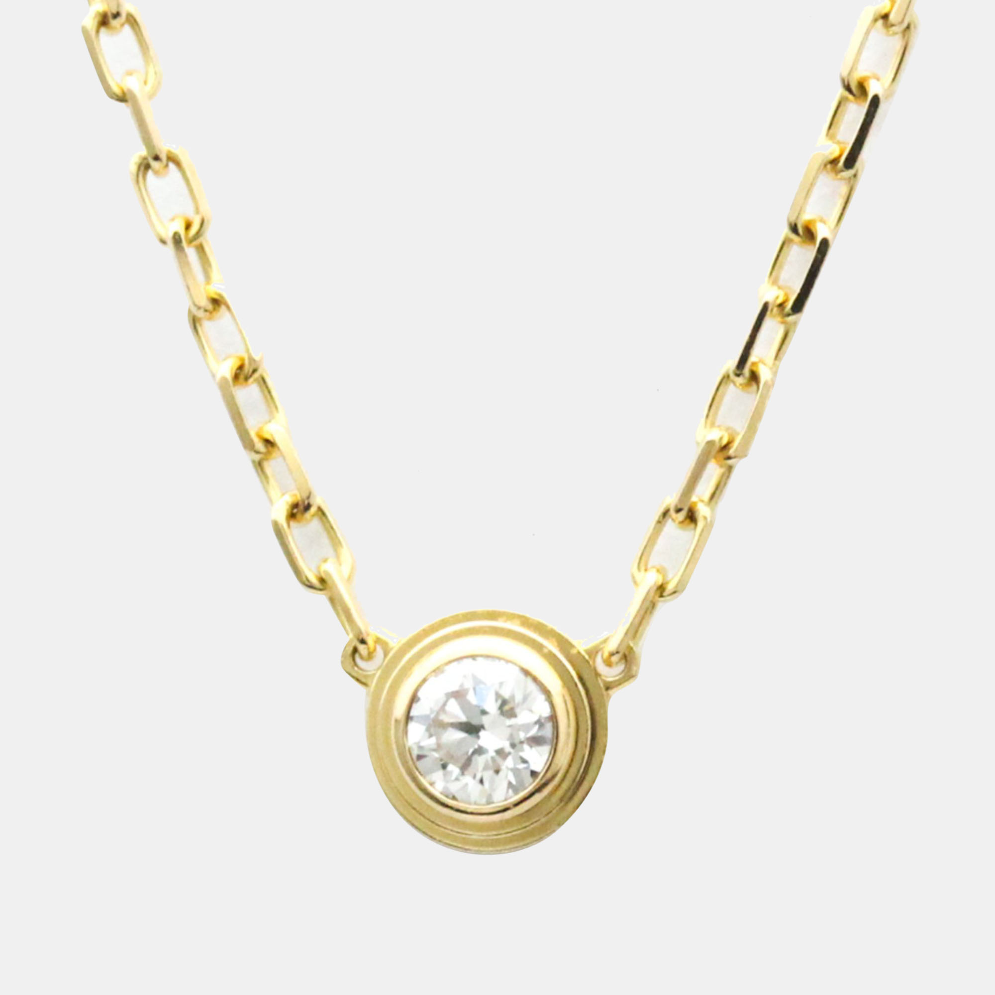 38393: Cartier 18k Yellow Gold Diamond Love Necklace, Box and Certific –  Paul Duggan Fine Watches