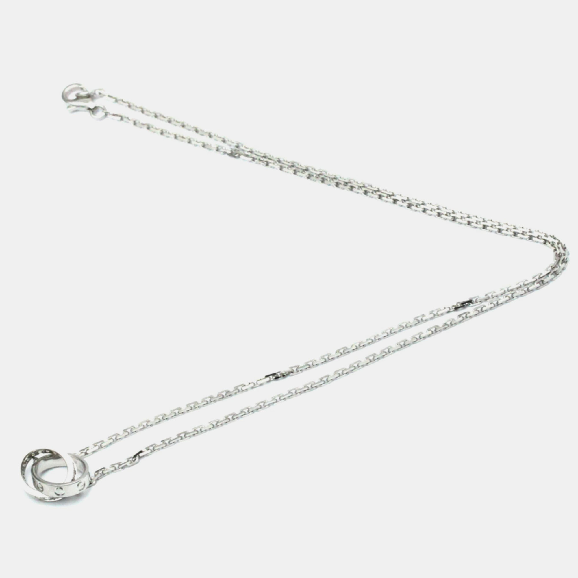 

Cartier Love 18K White Gold Diamond Necklace