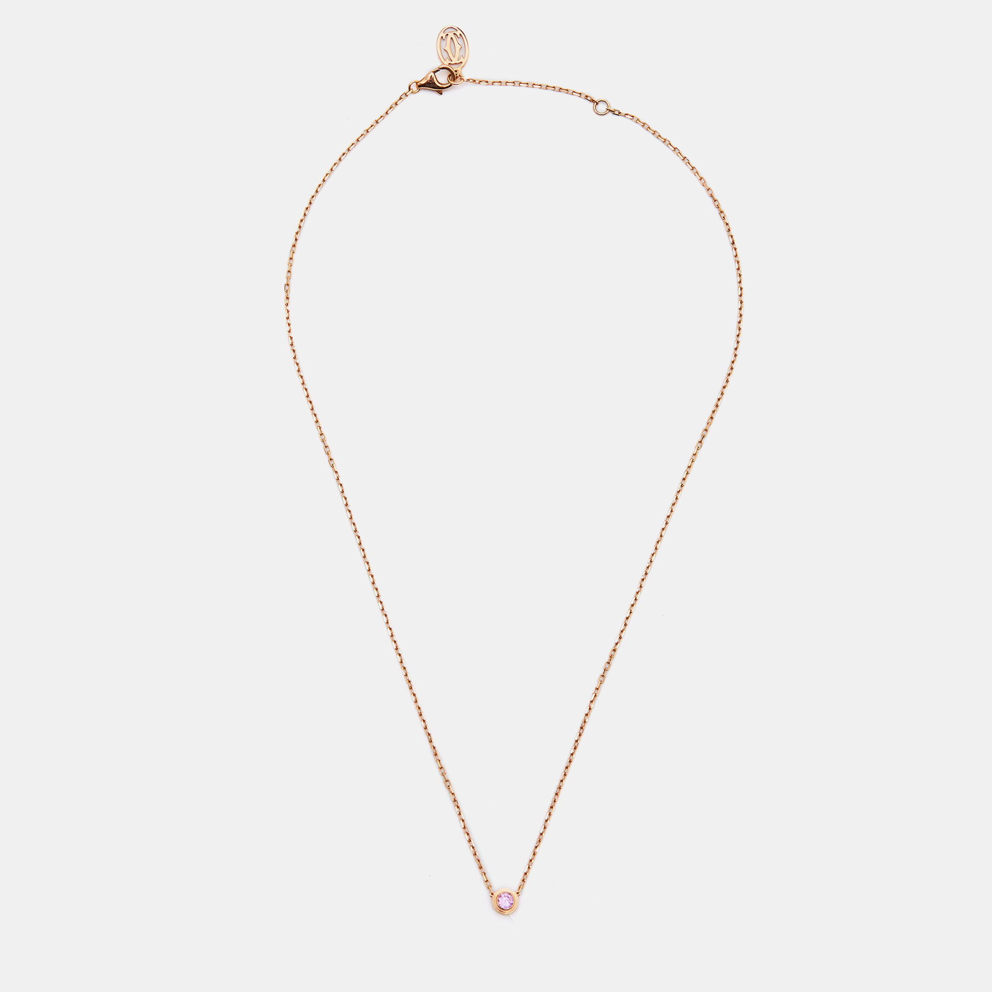 

Cartier d'Amour Pink Sapphire 18k Rose Gold Necklace