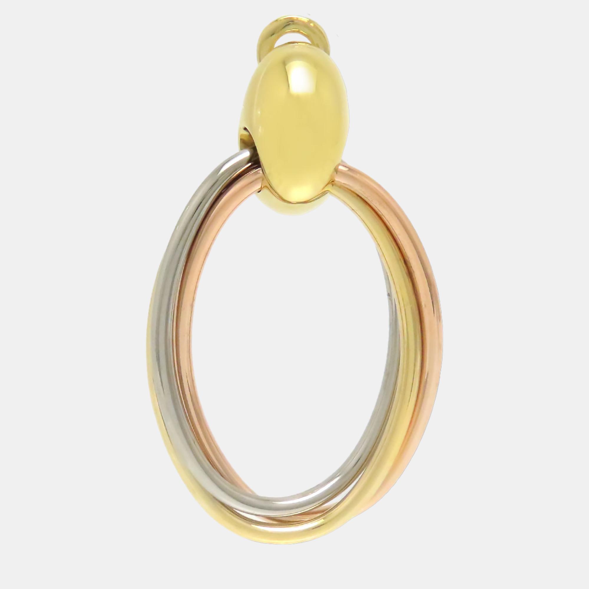 

Cartier Trinity Yellow, Rose, White Gold Earrings