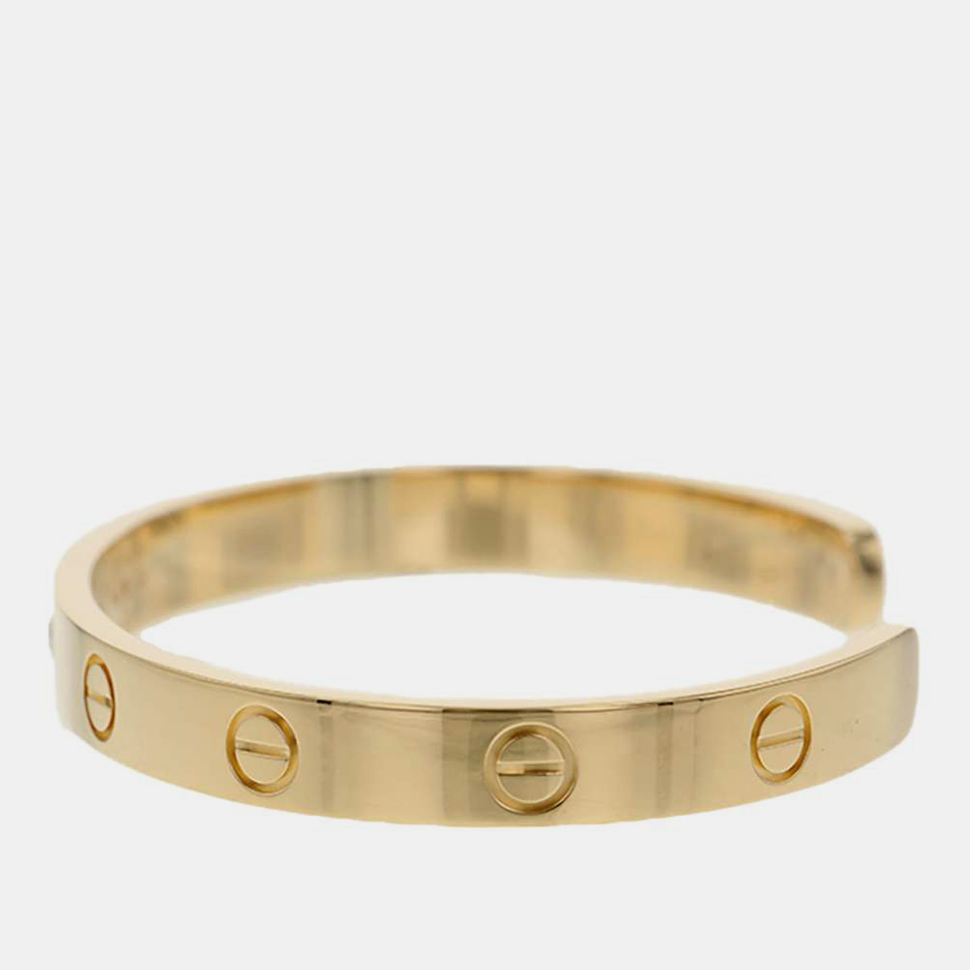 

CARTIER Love Open Bangle Size 17 B6029817 18K Yellow Gold